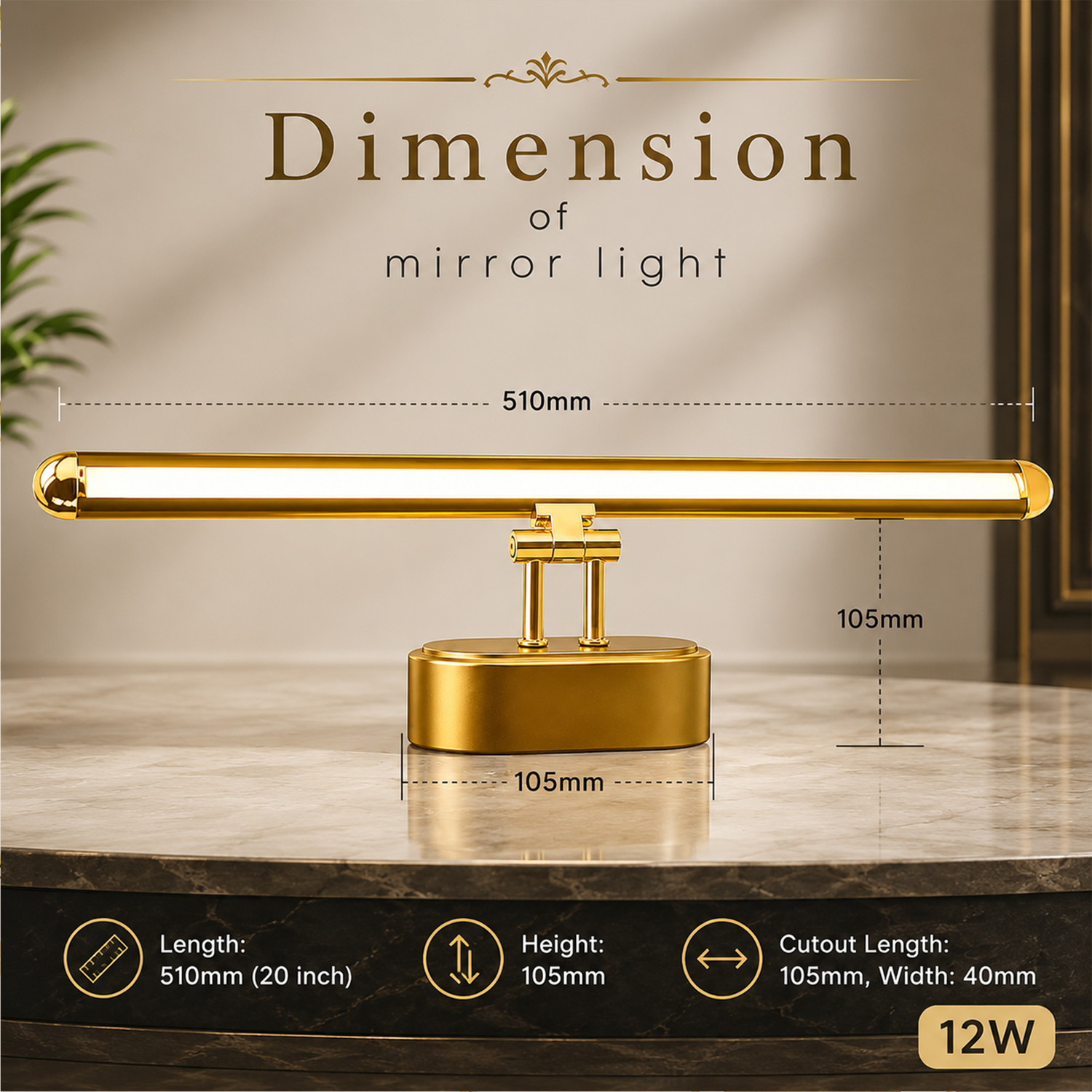 Image of vibunt Picture Light Wall Lamp With Bulb