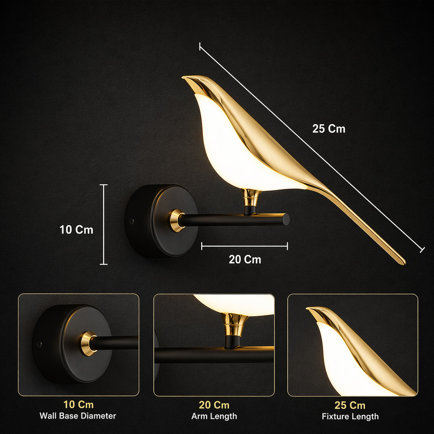 Image of BlessBells Store Picture Light Wall Lamp With Bulb