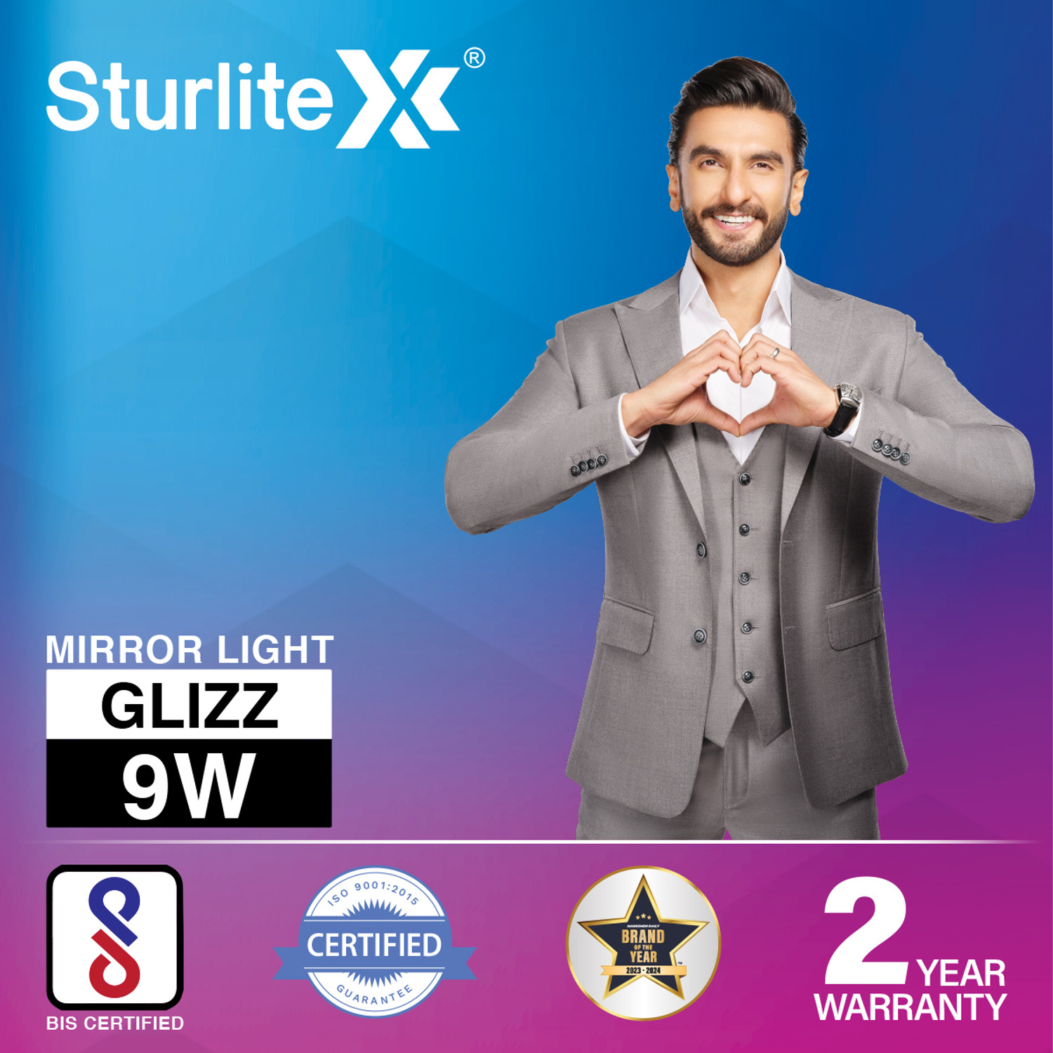 Image of Sturlite Picture Light Wall Lamp With Bulb