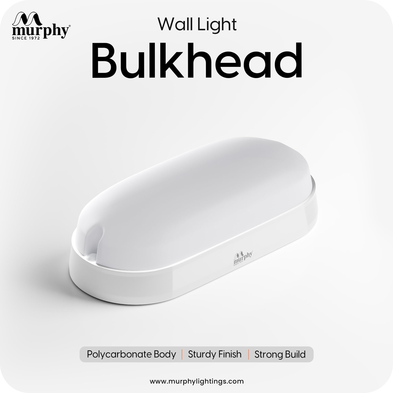 Image of MURPHY 10W Wall Lamp LED Oval Shape Outdoor Bulkhead Waterproof IP54 Waterproof Porch Light for Outdoor Garden Bathroom Light (Cool White, Pack of 6) Gate Light Outdoor Lamp