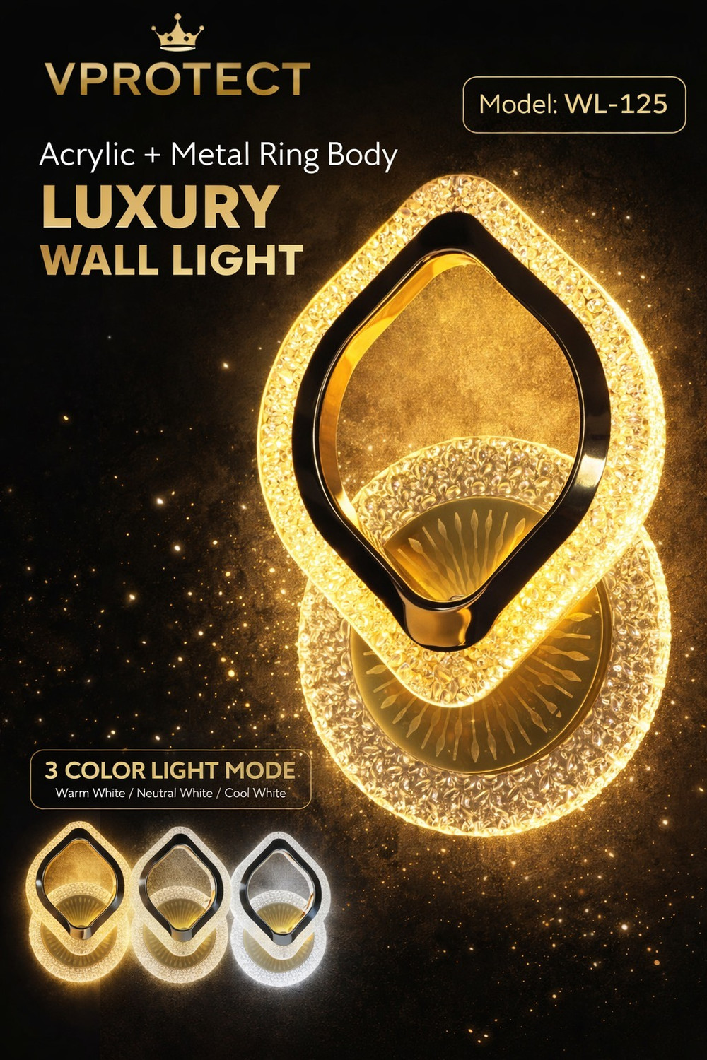 Image of vprotect Wallchiere Wall Lamp With Bulb