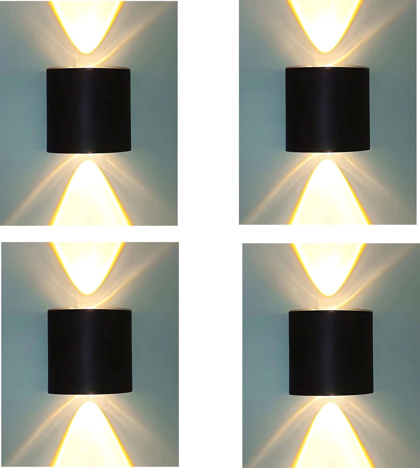 LUMINX Uplight Wall Lamp With Bulb (Pack of 4)