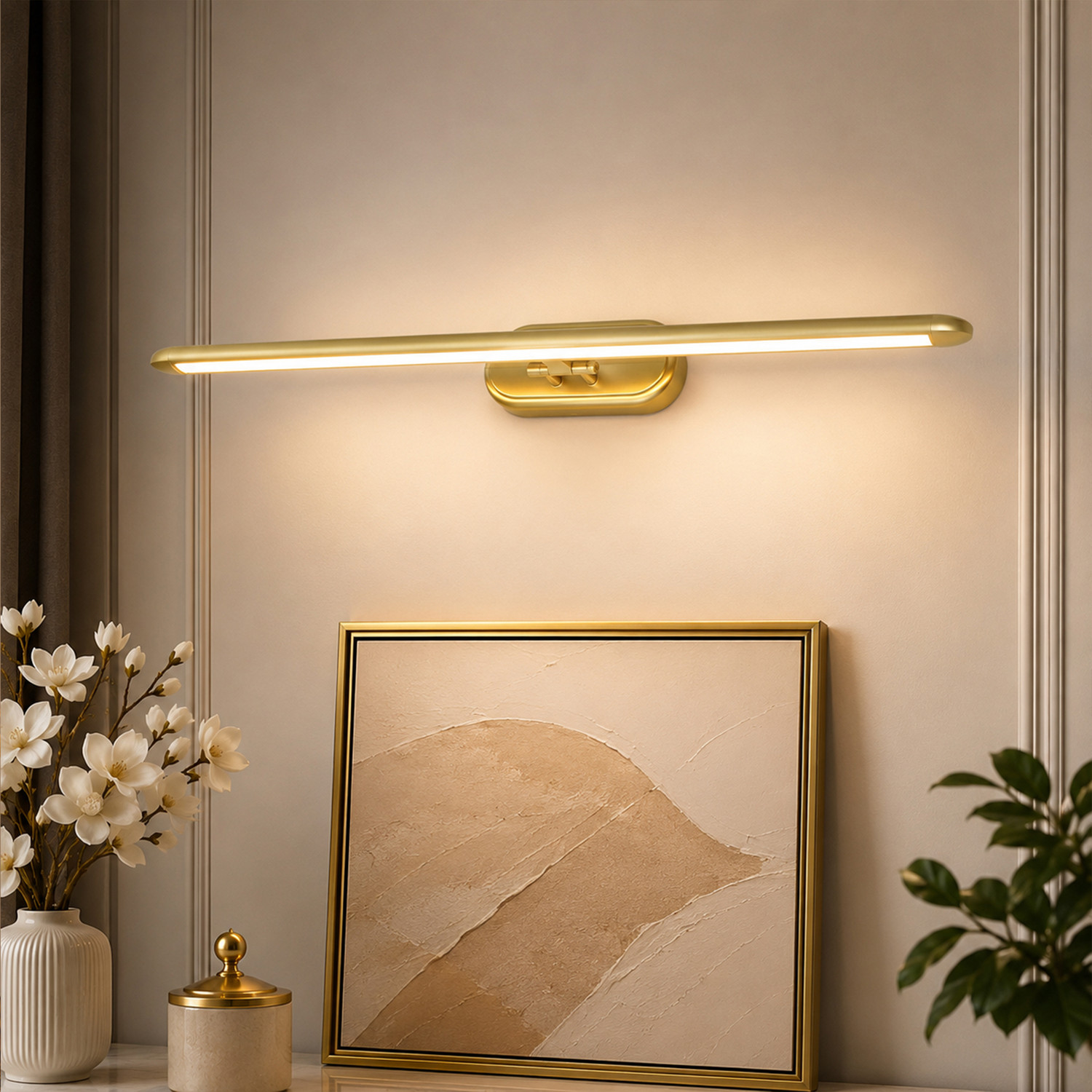Image of vibunt Picture Light Wall Lamp With Bulb