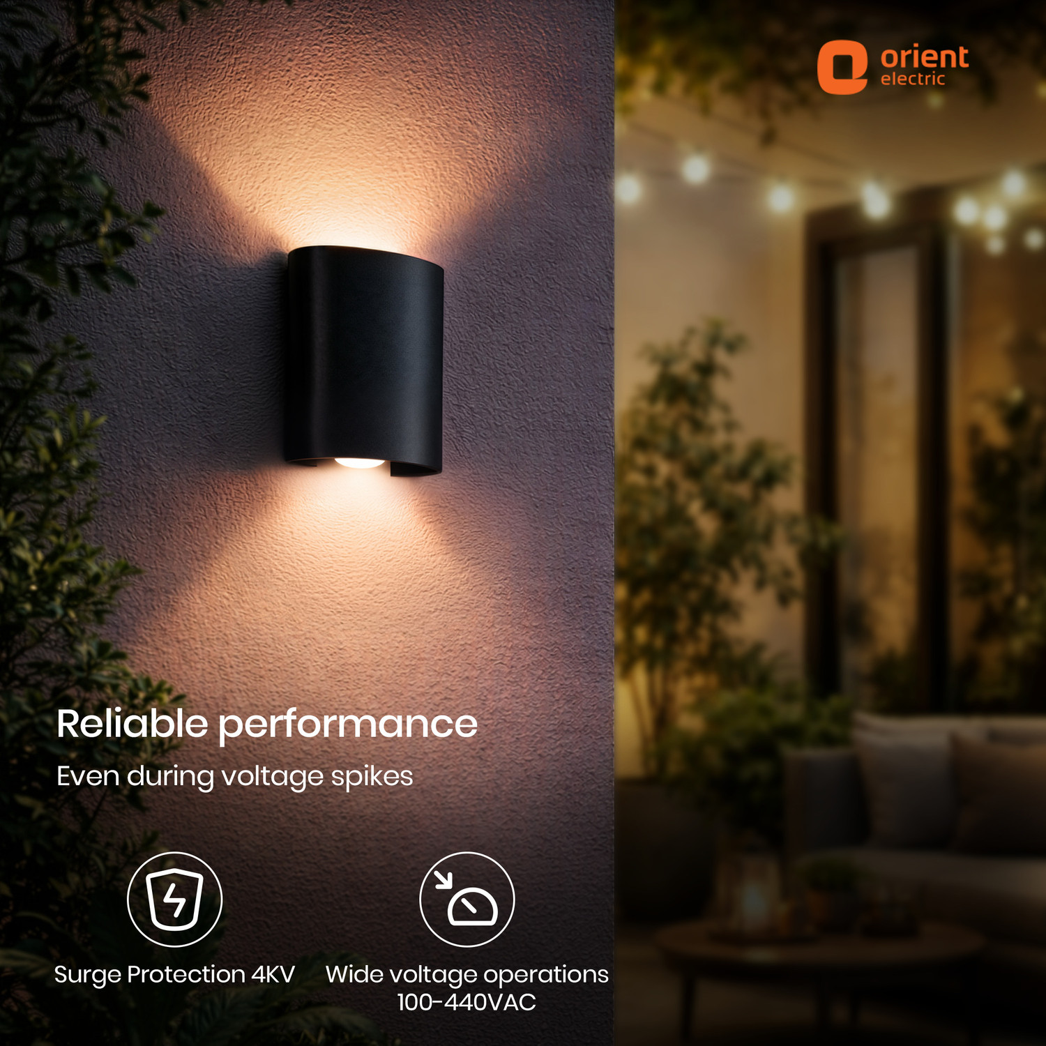 Image of Orient Electric Wallchiere Wall Lamp With Bulb