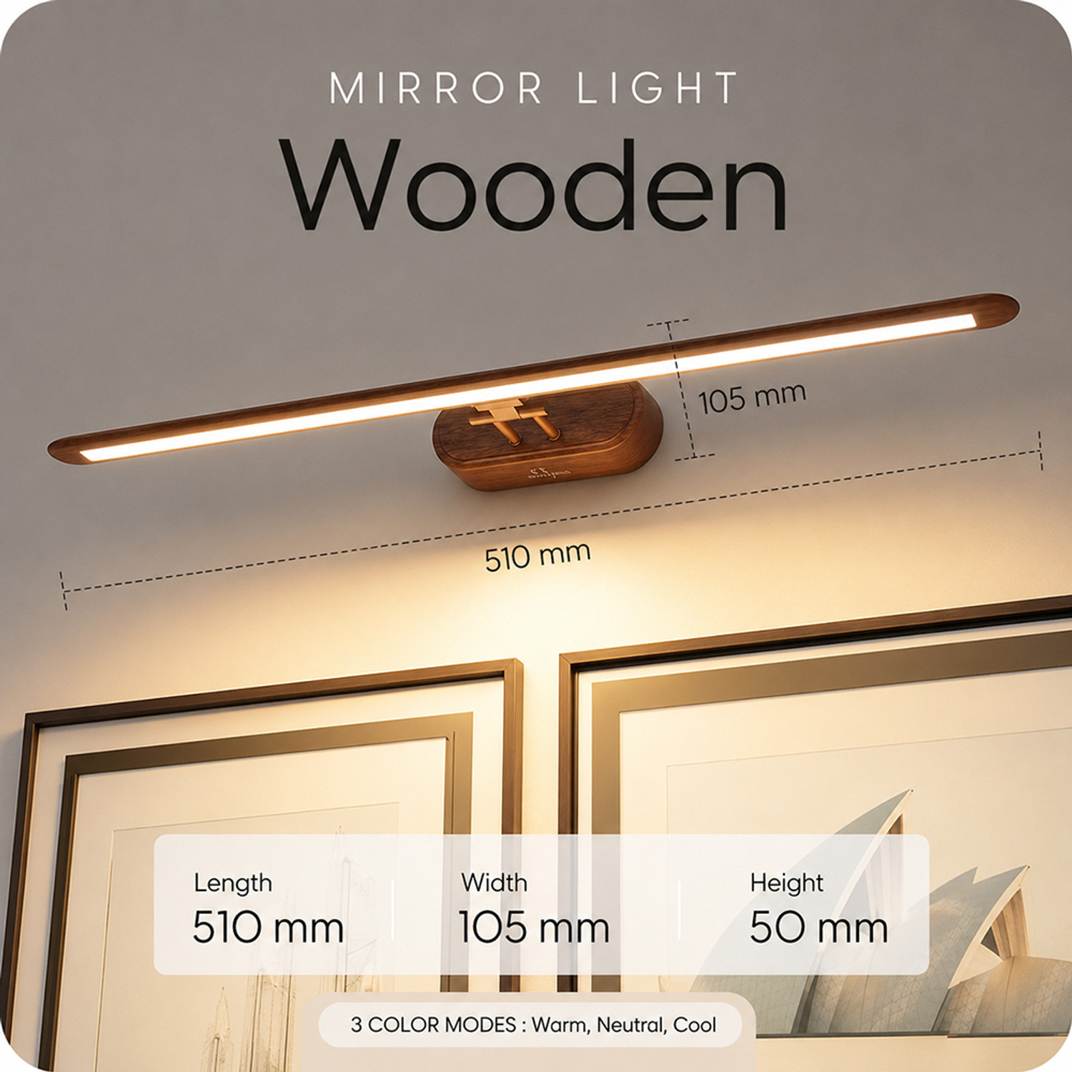 Image of Eve Hanger Picture Light Wall Lamp With Bulb
