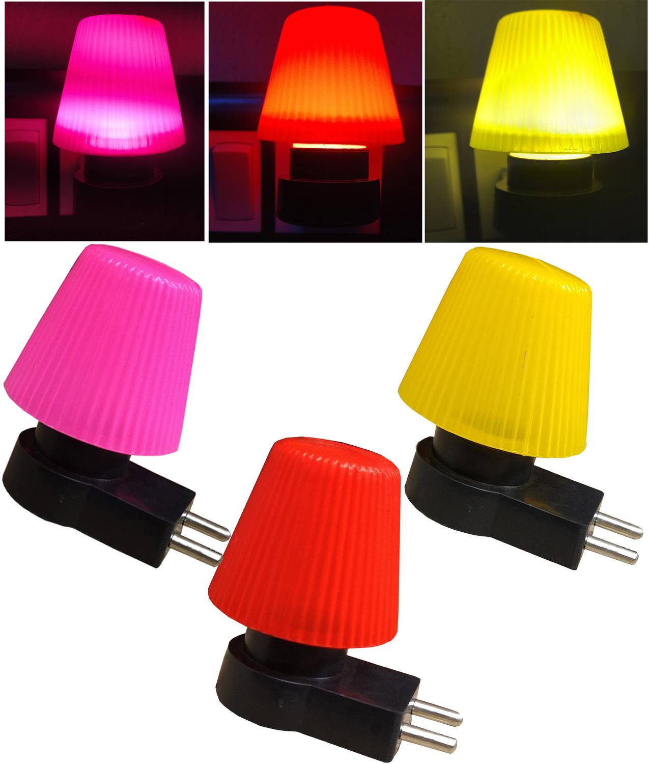 Oystal Prime Uplight Wall Lamp With Bulb (Pack of 3)