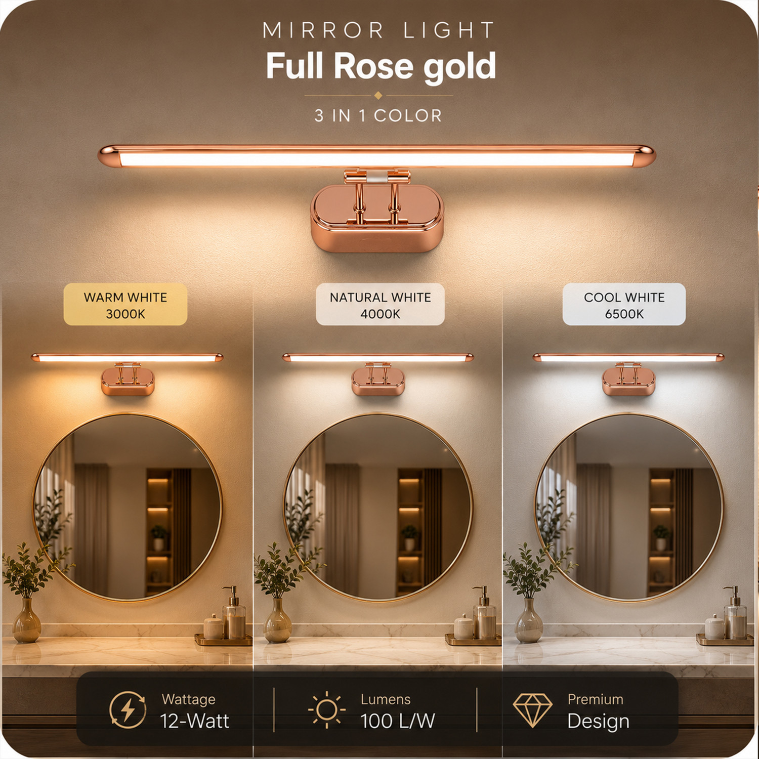 Image of vibunt Picture Light Wall Lamp With Bulb