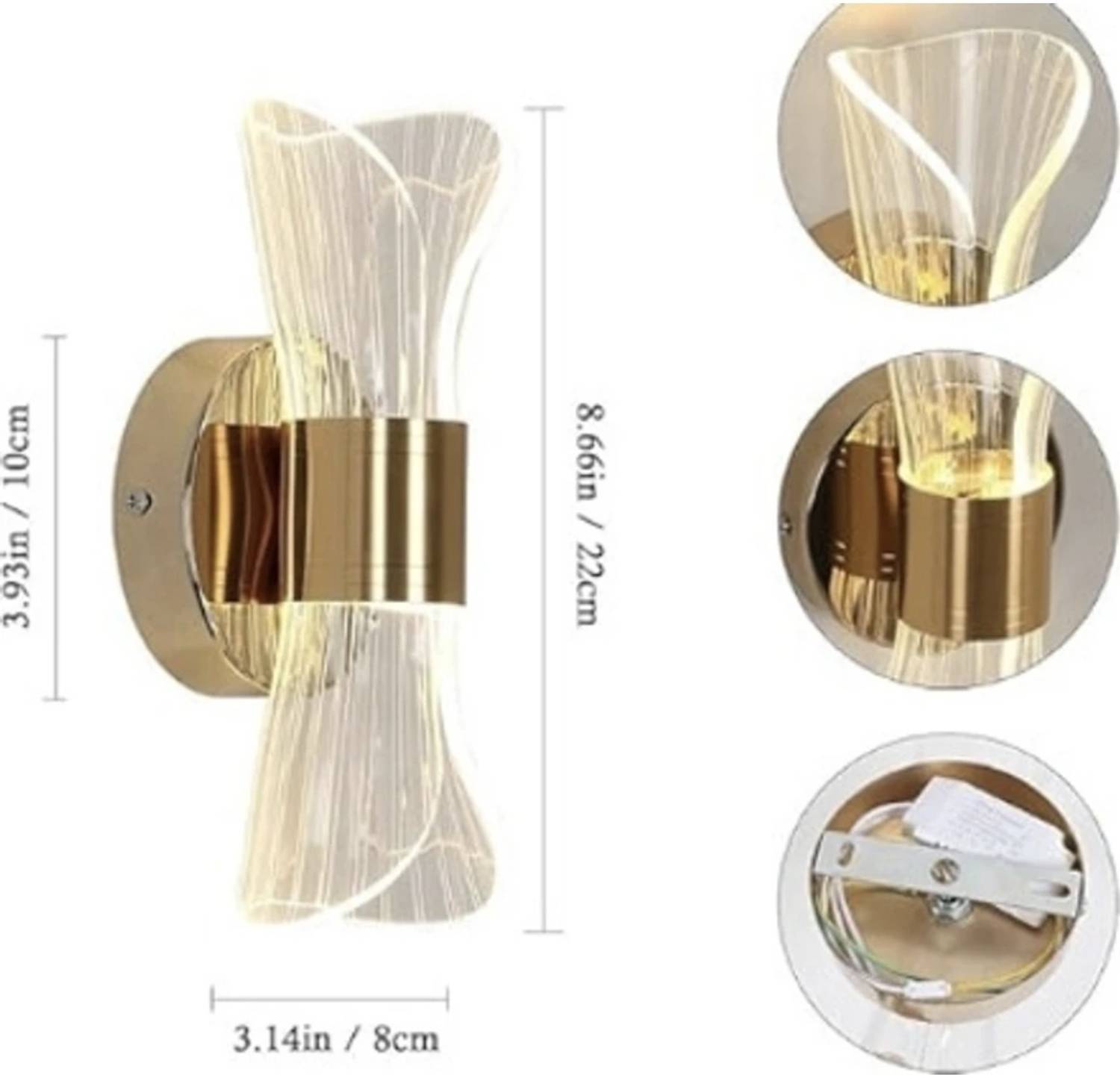 NEXLO Wallchiere Wall Lamp with Bulb Pack of 2 - Image 4
