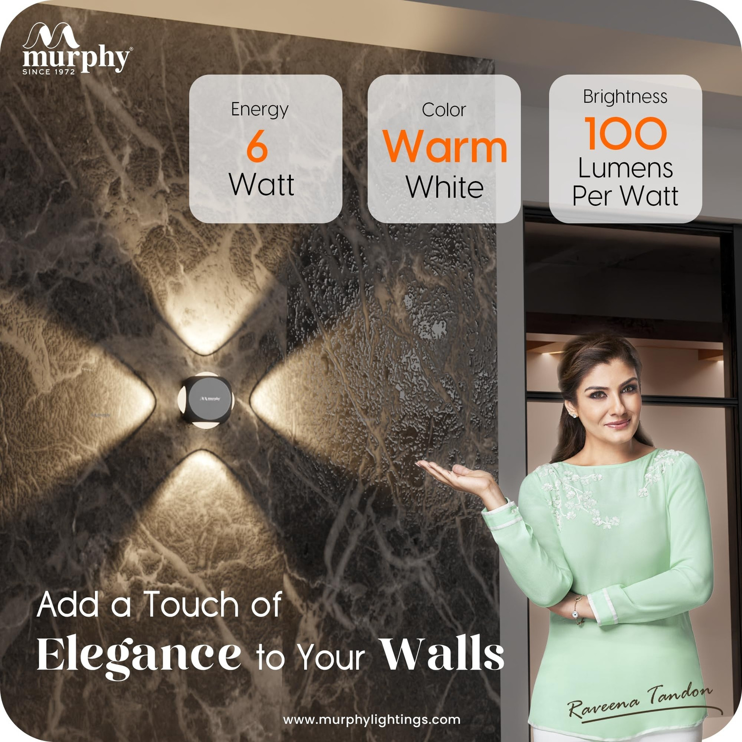 Image of MURPHY Uplight Wall Lamp With Bulb