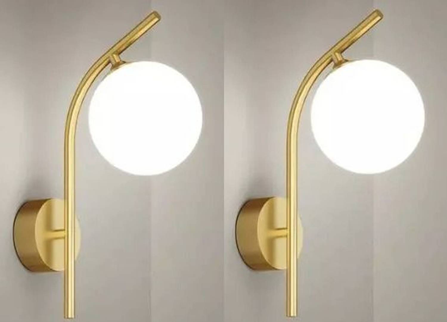 LYMON Swing Arm Wall Light Wall Lamp Without Bulb (Pack of 2)