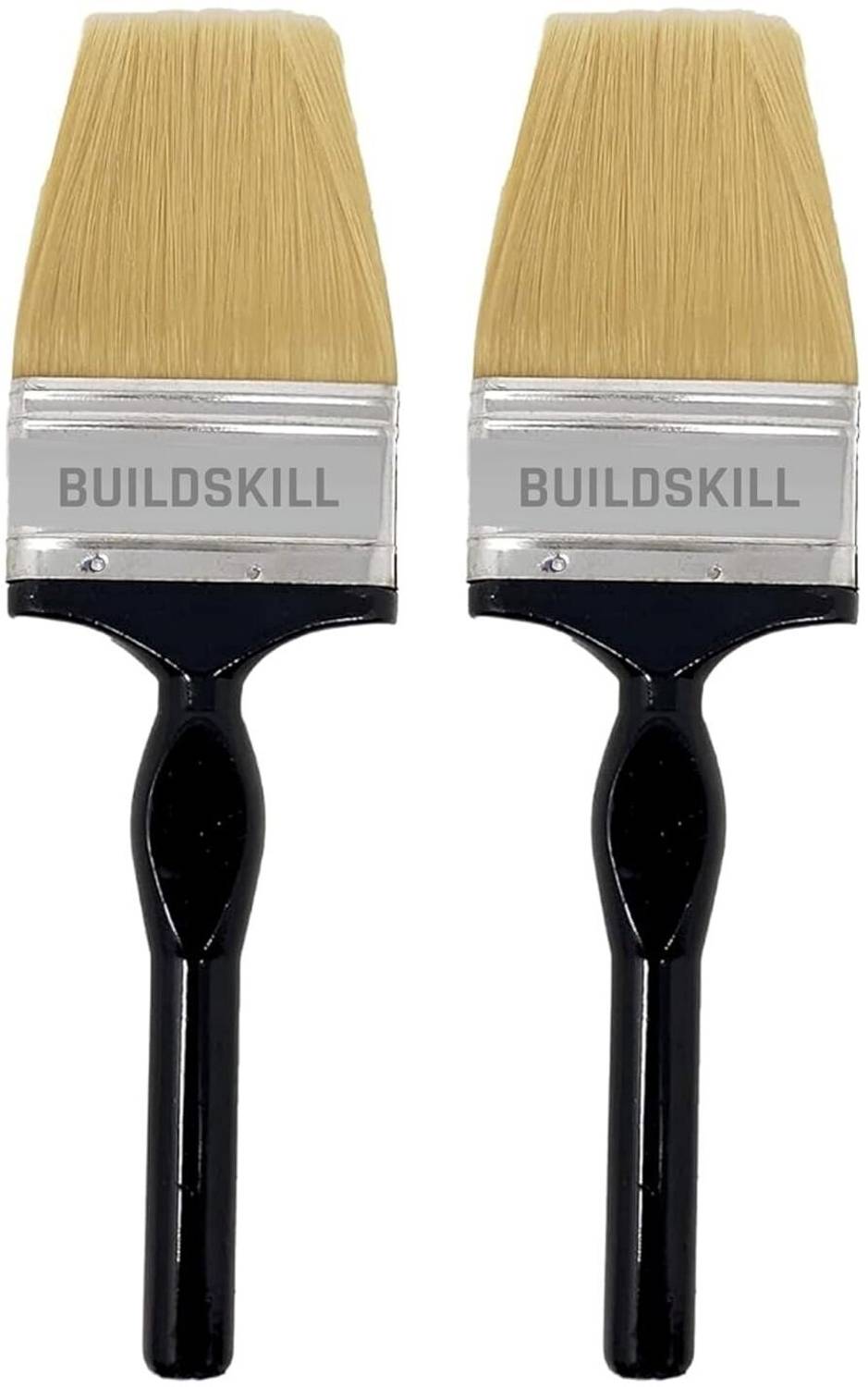 BUILDSKILL 2 Pcs Paint Brush Set | 3" size | Soft Bristle | Durable & Smooth Finish | Synthetic Wall Paint Brush