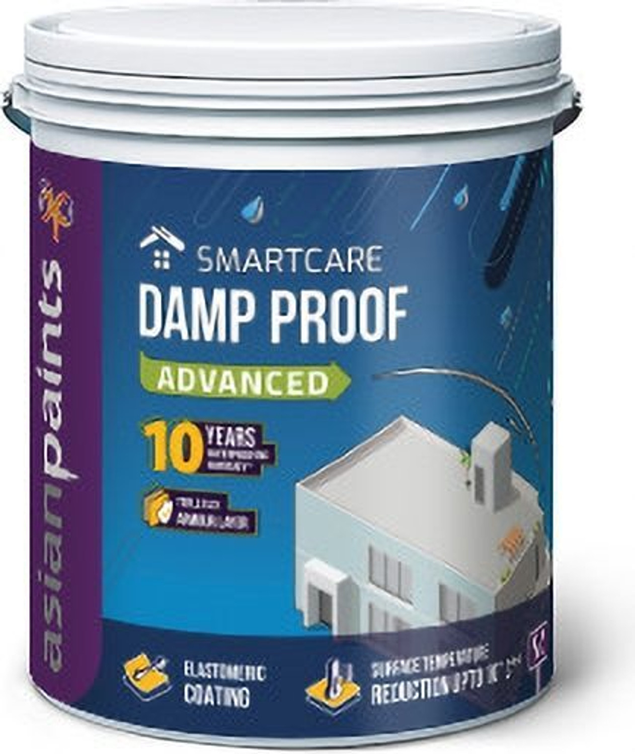 Image of Asian Paints Damp proof Advanced 20L White Emulsion Wall Paint