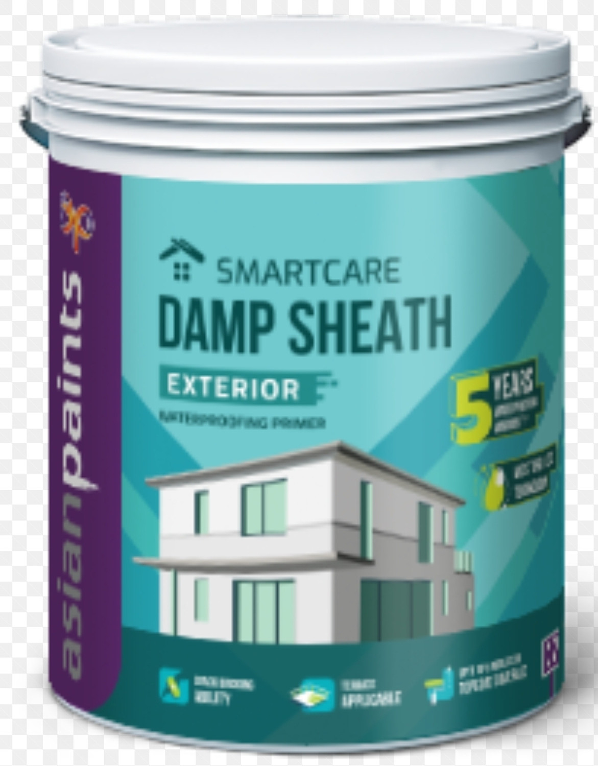 Image of Asian Paints DAMP SHEATH EXTERIOR 20L White Emulsion Wall Paint