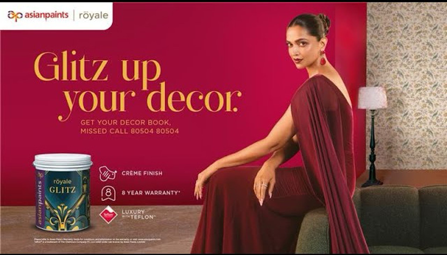 Image of Asian Paints Royale Glitz Ultra Sheen Luxury Emulsion 20L White Emulsion Wall Paint
