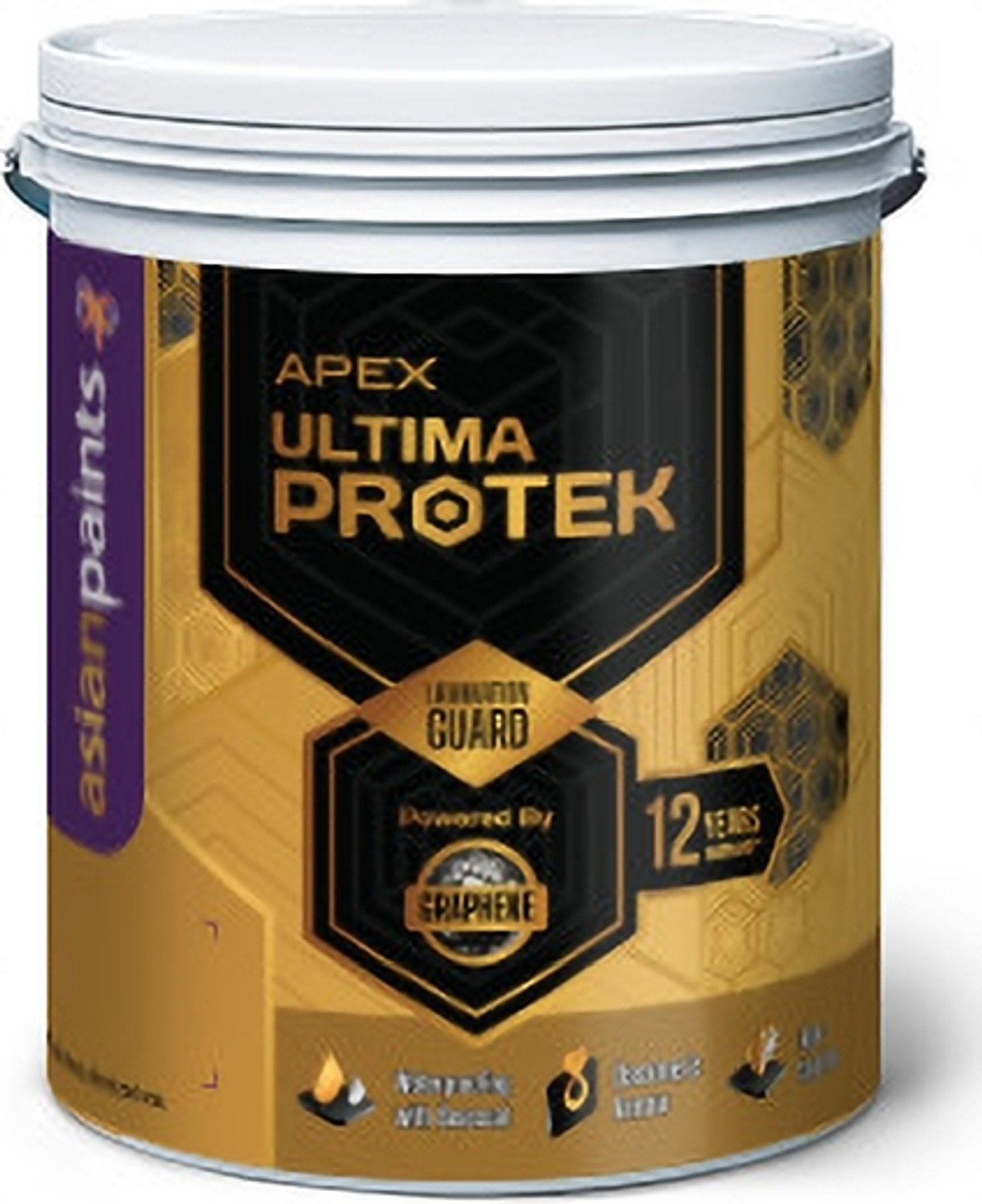 Image of Asian Paints APEX ULTIMA PROTEK TOPCOAT WHITE Emulsion Wall Paint