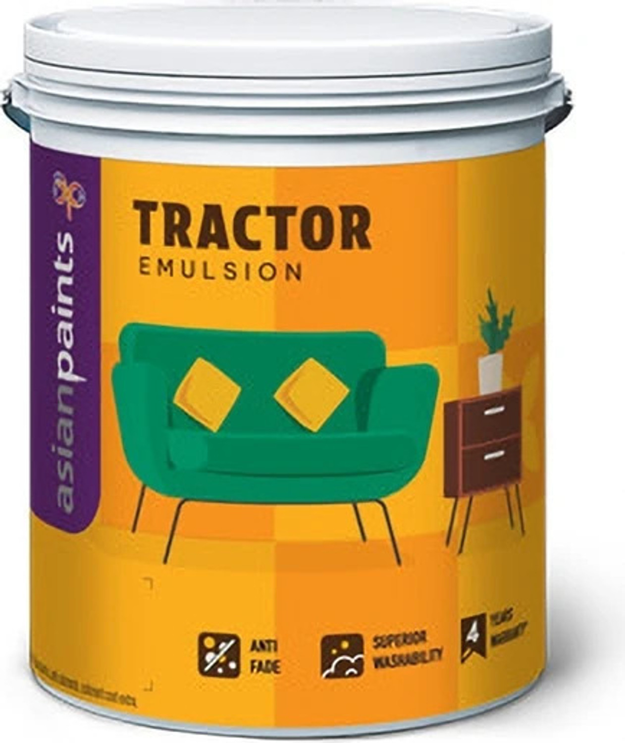 Image of Asian Paints TRACTOR EMULSION WHITE Emulsion Wall Paint