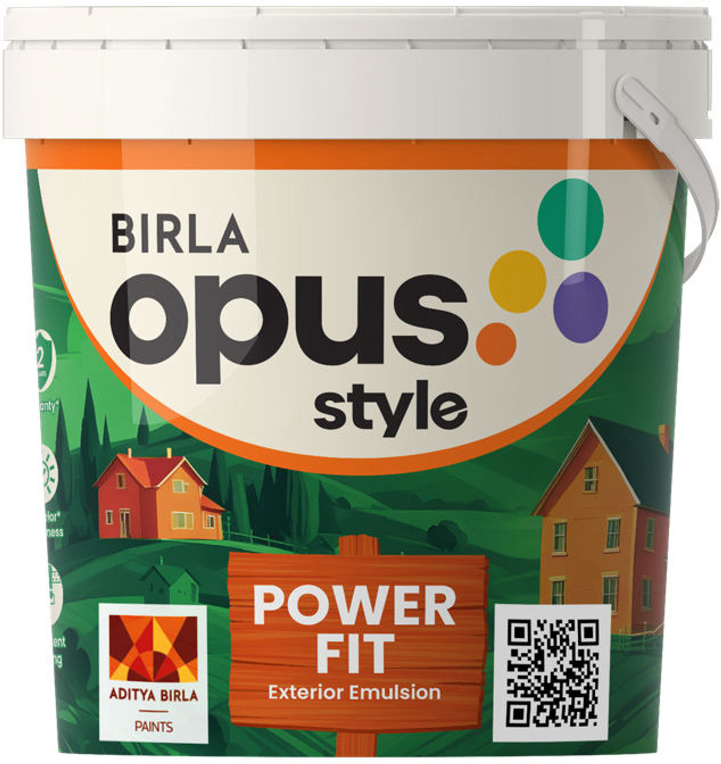 Image of BIRLA OPUS POWER FIT 20L ACE SPARC White Emulsion Wall Paint