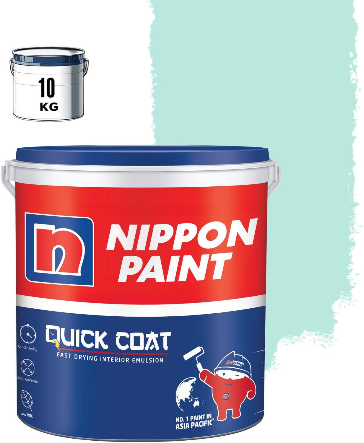Image of Nippon Paint Quick Coat SNOW FLAKES Emulsion Wall Paint