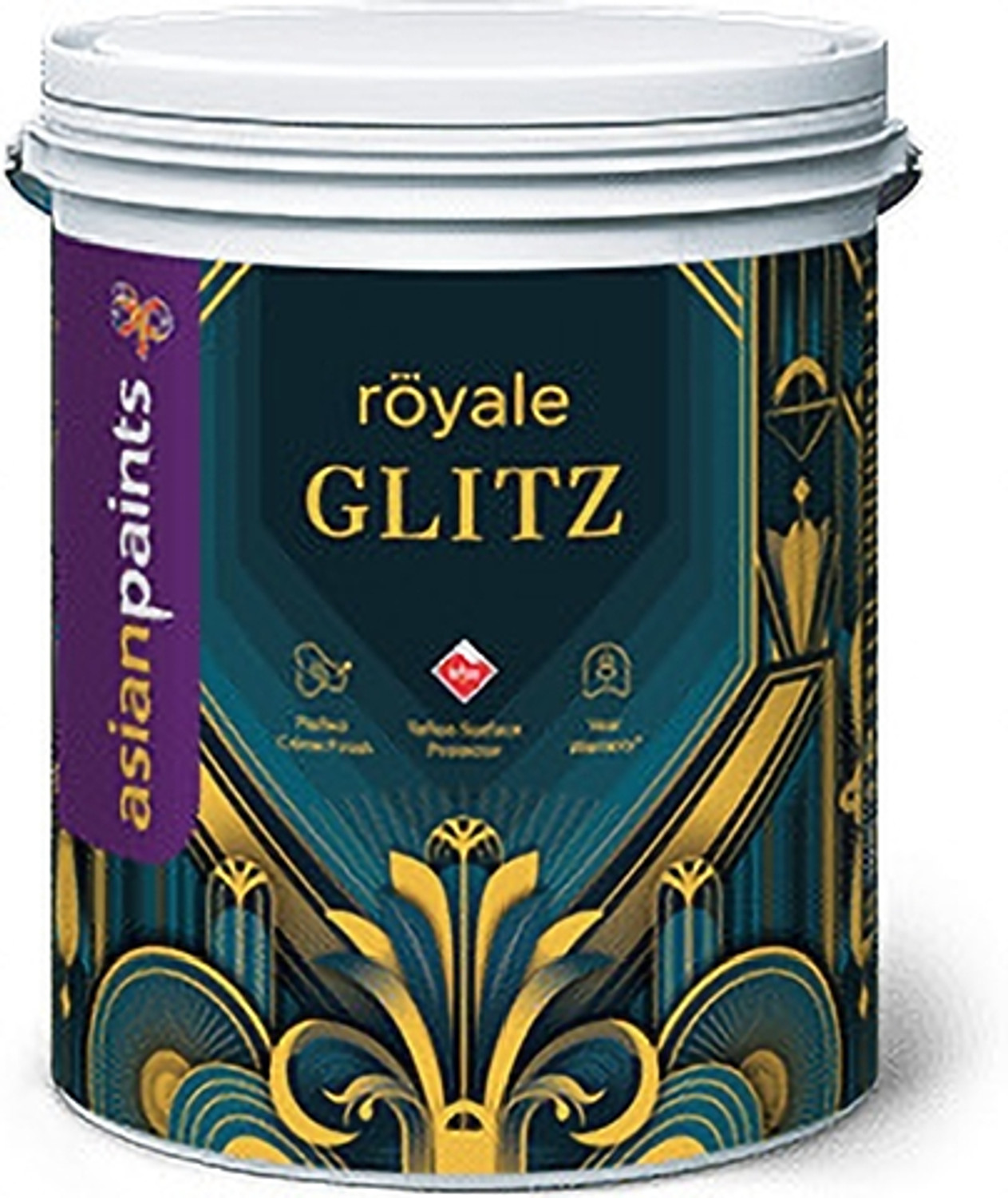 Image of Asian Paints Royal Glitz 10L Ultra Luxury Emulsion White Emulsion Wall Paint