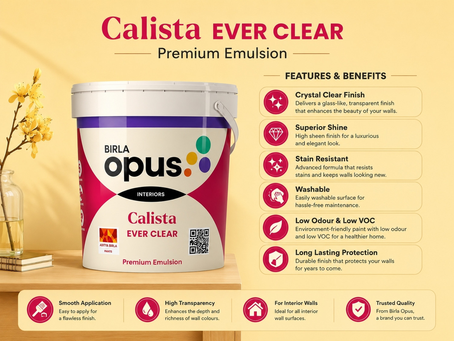 Image of BRILA OPUS 942005 White Emulsion Wall Paint