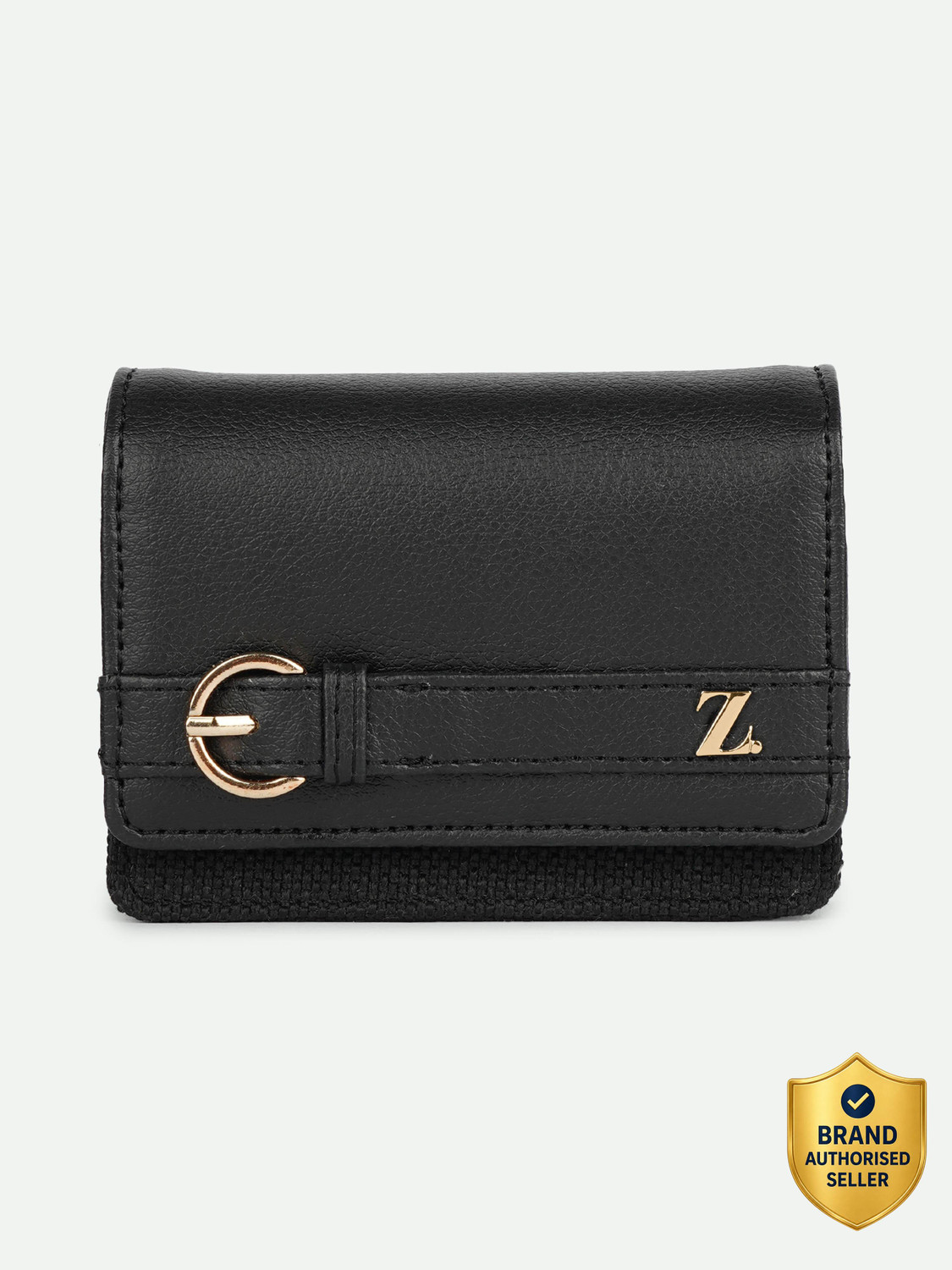Image of ZOUK Women Evening /Party Black Jute Wallet
