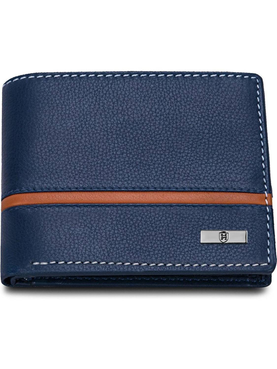 HORNBULL Men Trendy, Casual Blue Genuine Leather Wallet