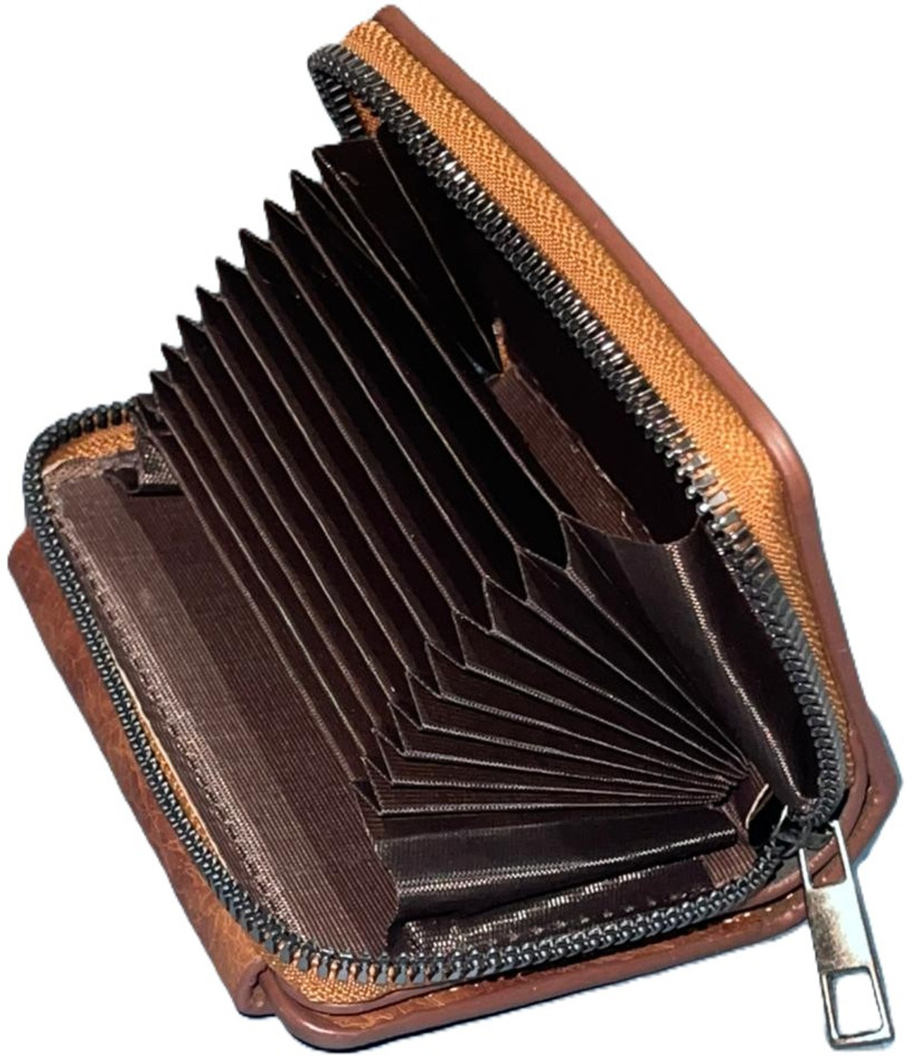 Image of GAWU'S Men & Women Casual, Ethnic, Evening /Party, Formal, Travel, Trendy Tan Artificial Leather Card Holder
