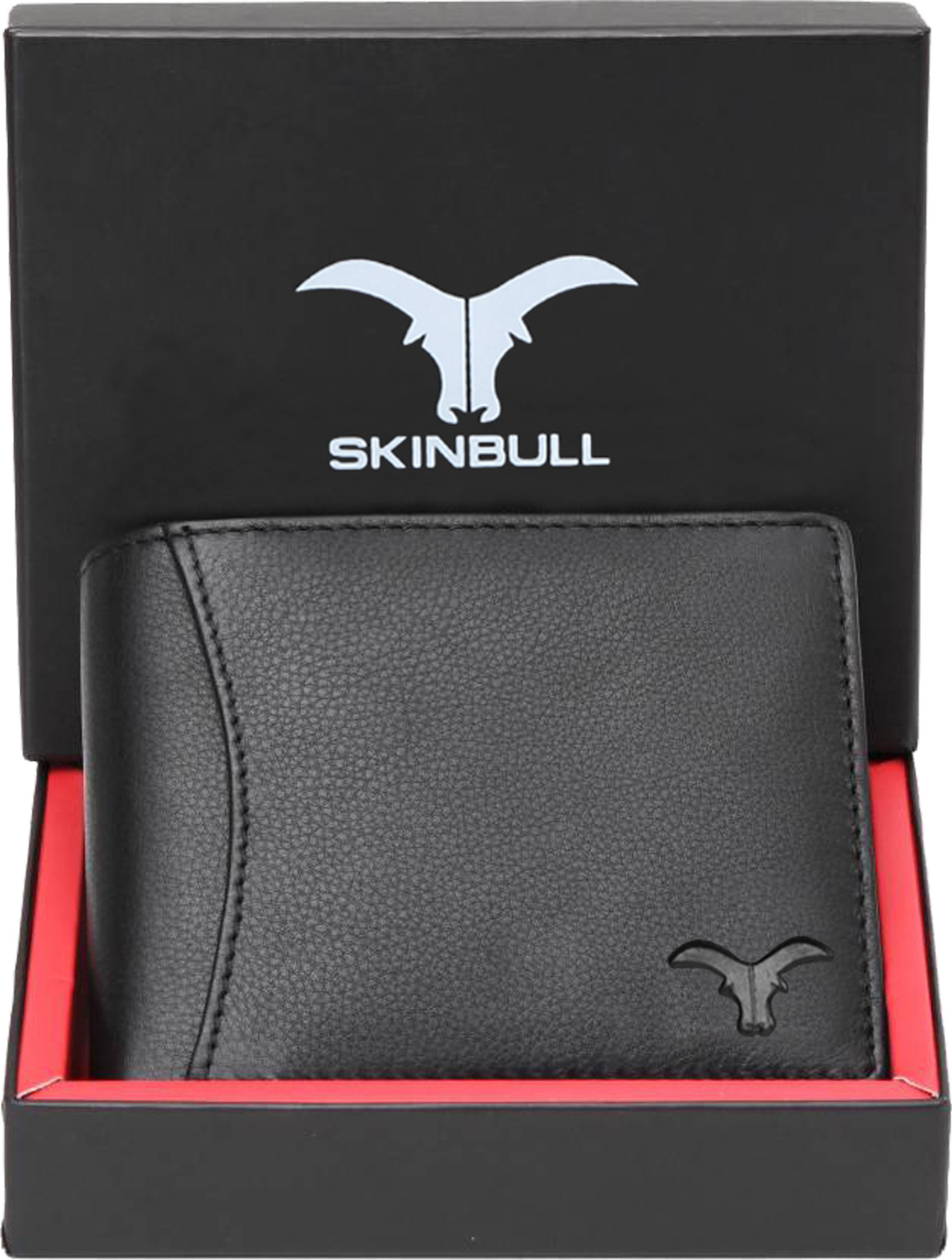 Image of SKINBULL Men Casual Black Genuine Leather Wallet