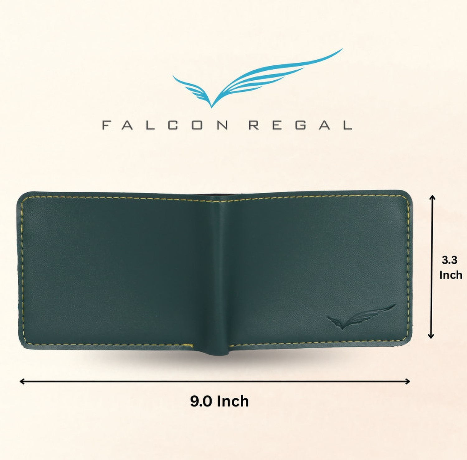 Image of Falcon Regal Men Trendy Green Artificial Leather Wallet