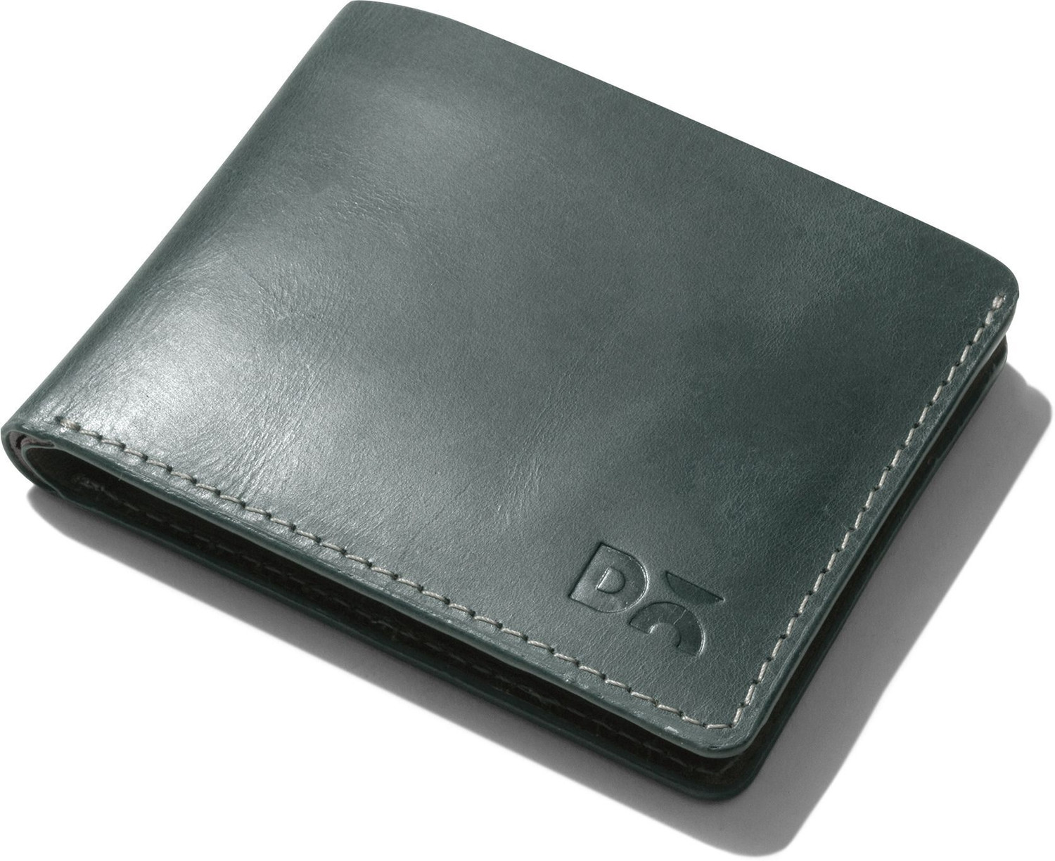 Image of DailyObjects Men & Women Casual Green Genuine Leather Wallet