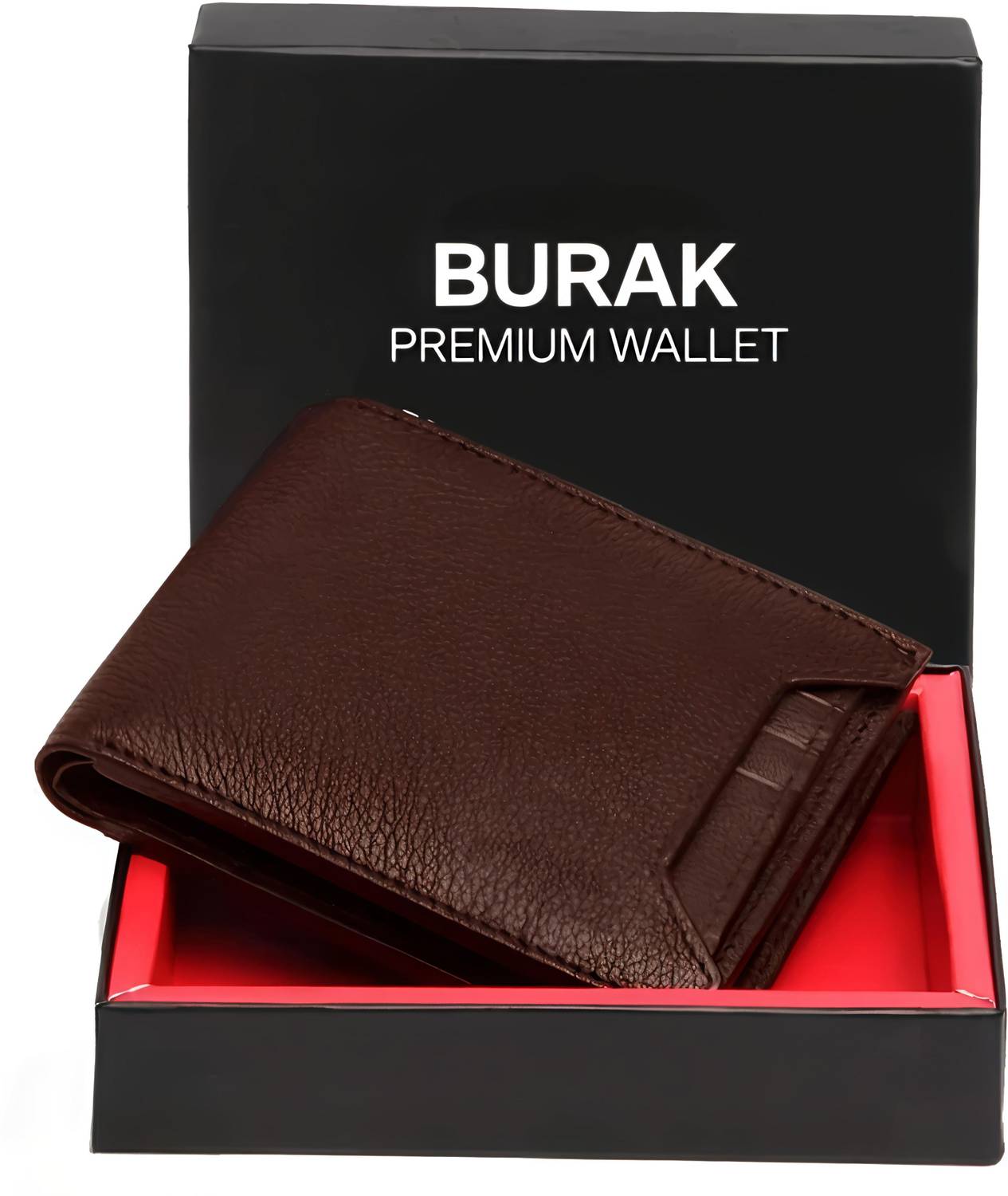 BURAK Men Casual, Evening/Party, Travel, Trendy, Formal Brown Artificial Leather Wallet
