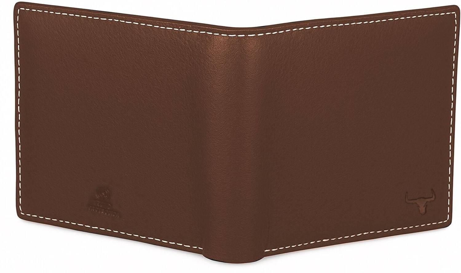 WILD NAPA Men Brown Leather Wallet - Image 3