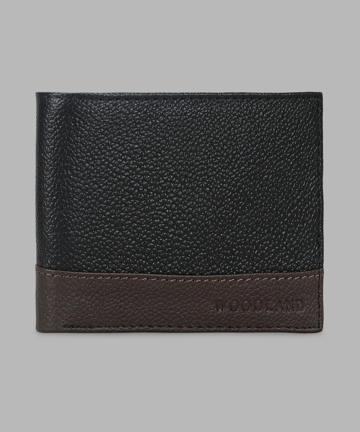 Image of WOODLAND Men Casual Black Genuine Leather Wallet