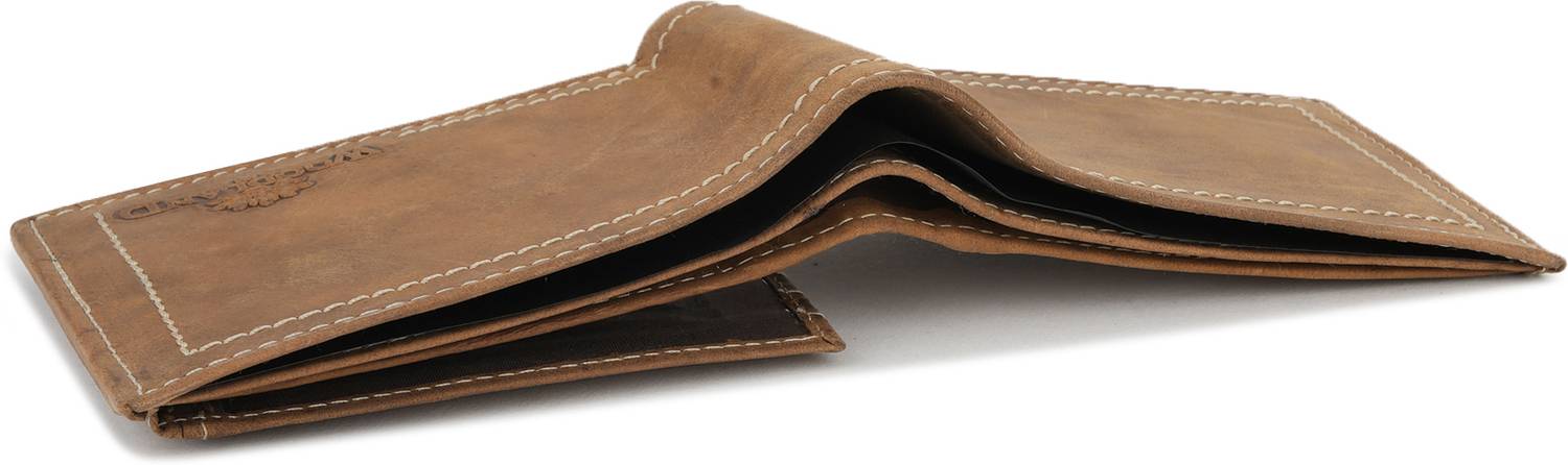 WOODLAND Men Tan Leather Wallet - Image 5