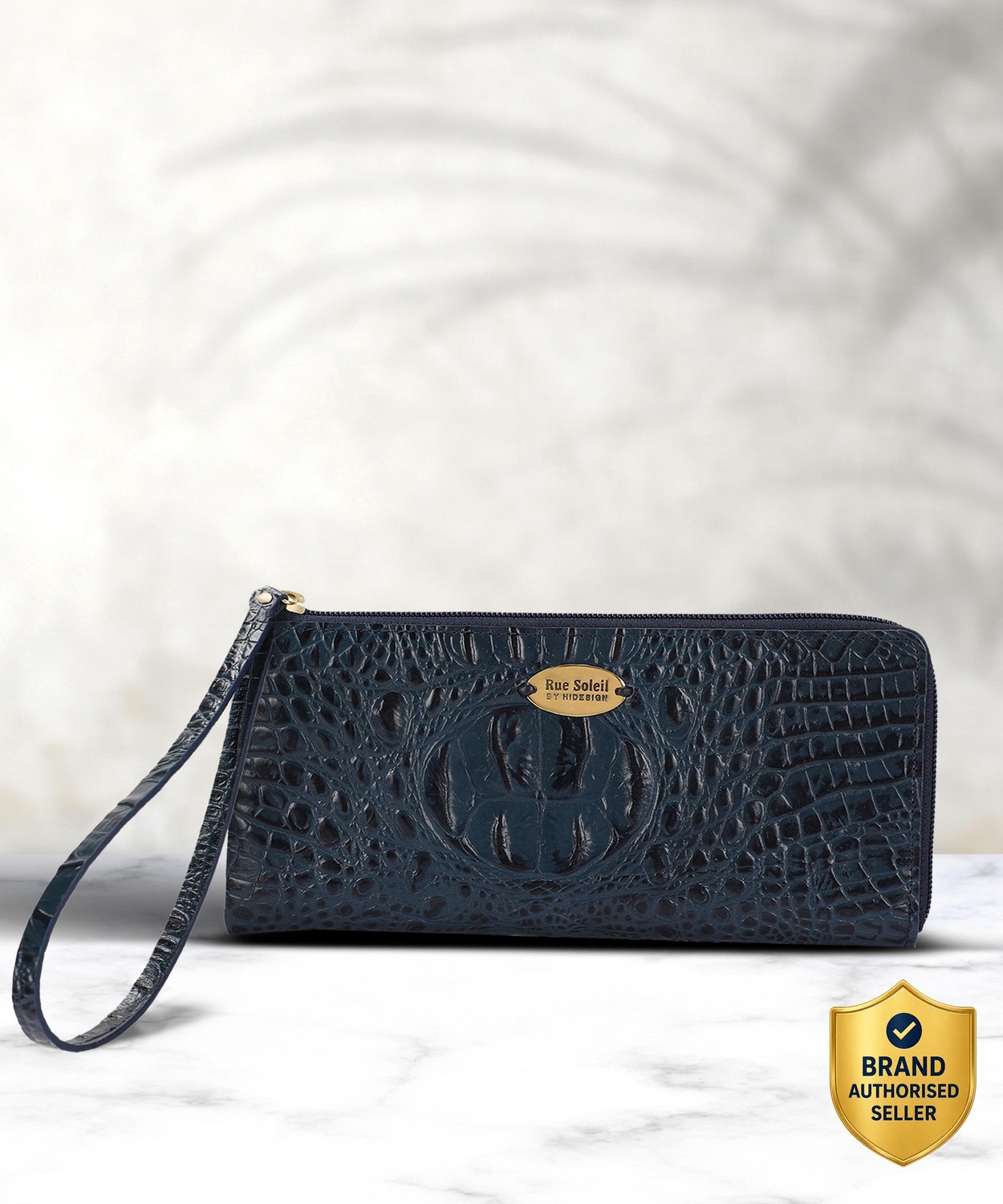Image of Rue Soleil by Hidesign Women Casual Blue Genuine Leather Wallet
