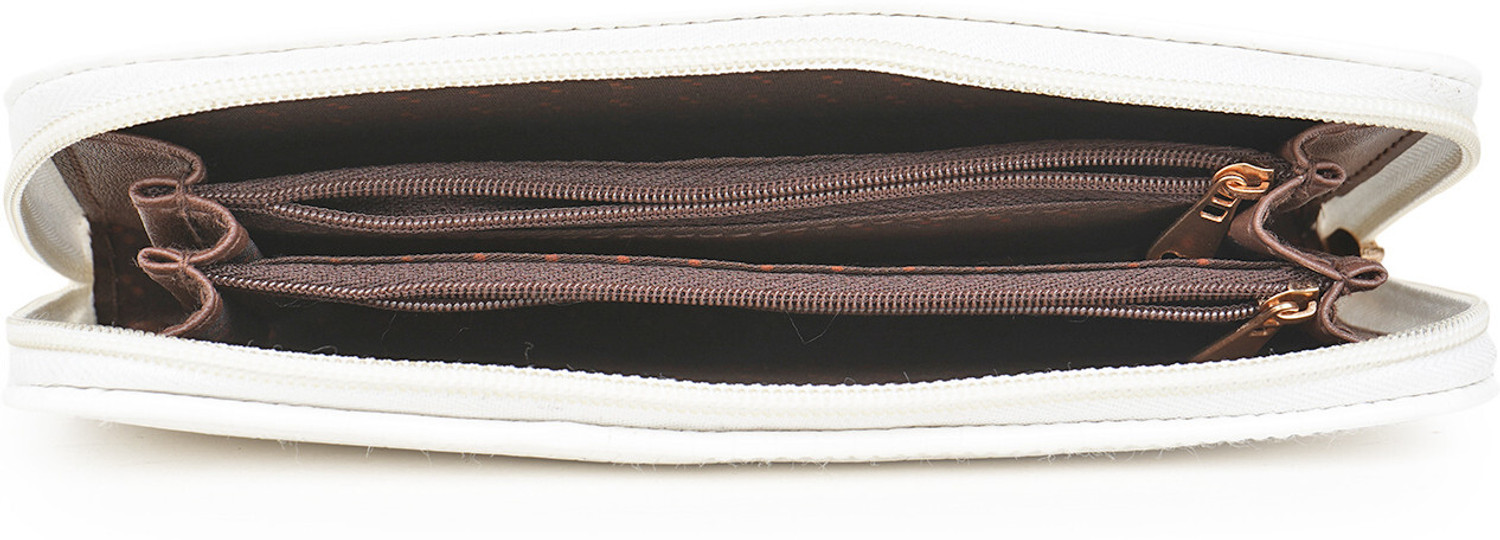 Image of QNS Women Casual, Ethnic, Evening /Party, Formal, Travel, Trendy White Artificial Leather Wallet