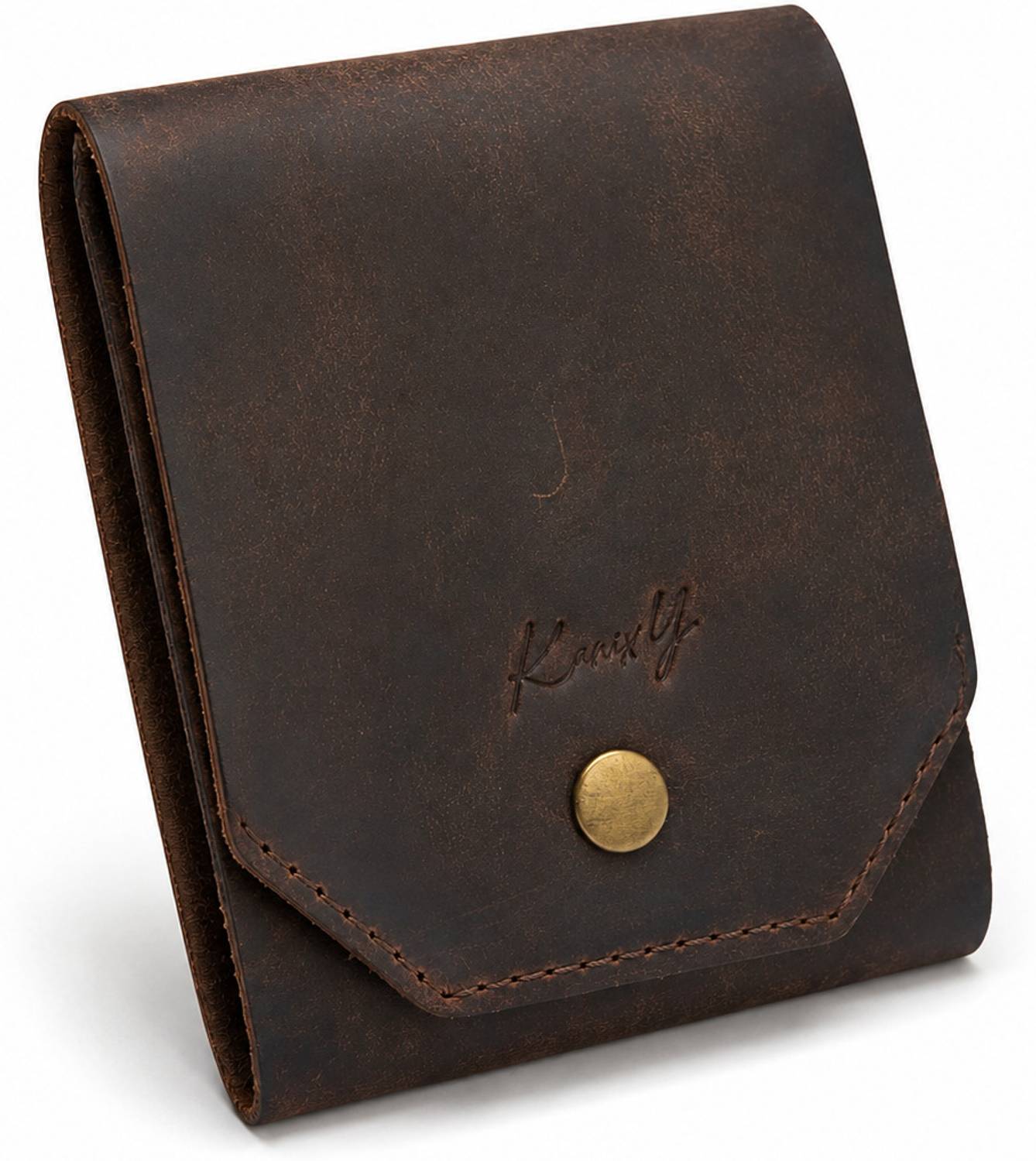 Kanixy Men Brown Leather Wallet