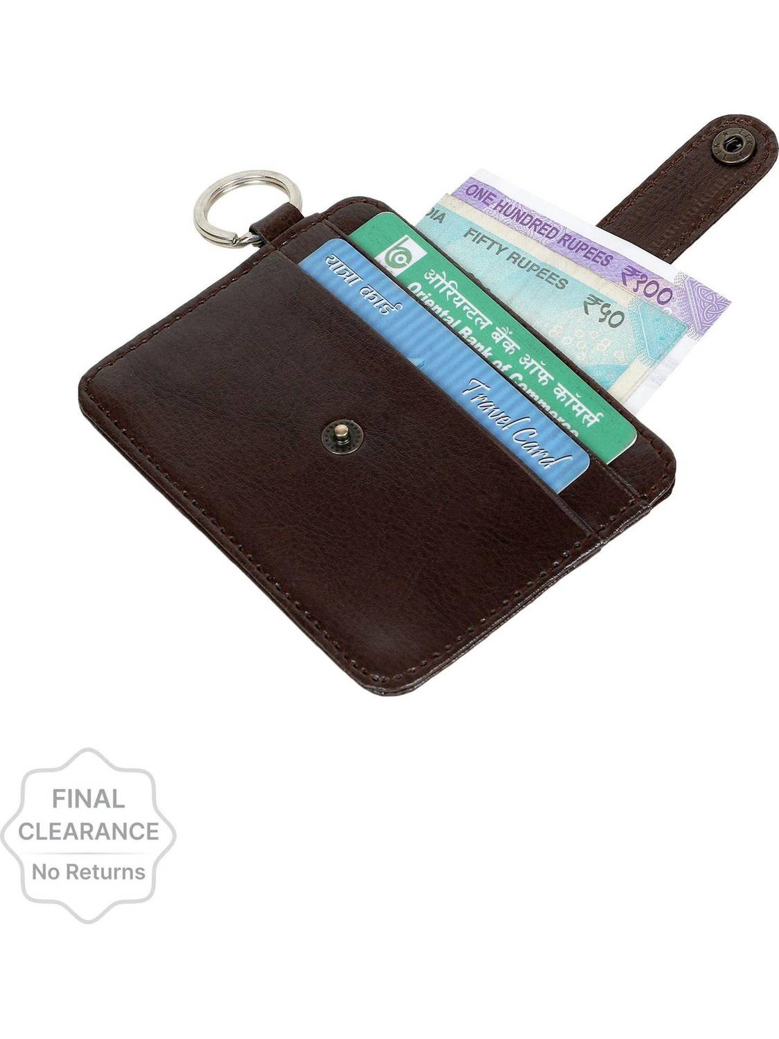 Bagneeds Men Brown Artificial Leather Card Holder