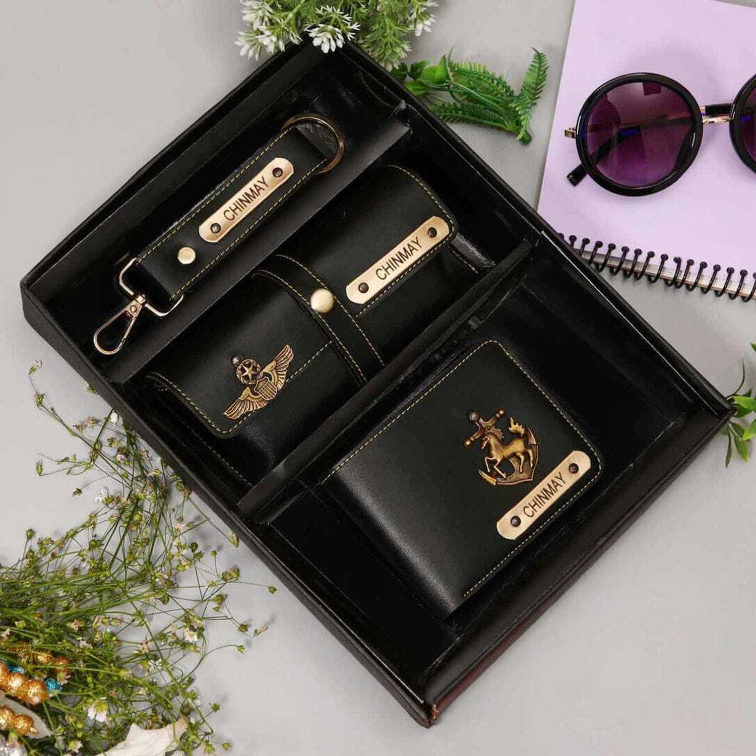 MONISTRY Men Casual, Ethnic, Evening/Party, Formal, Travel, Trendy Black Artificial Leather Wallet