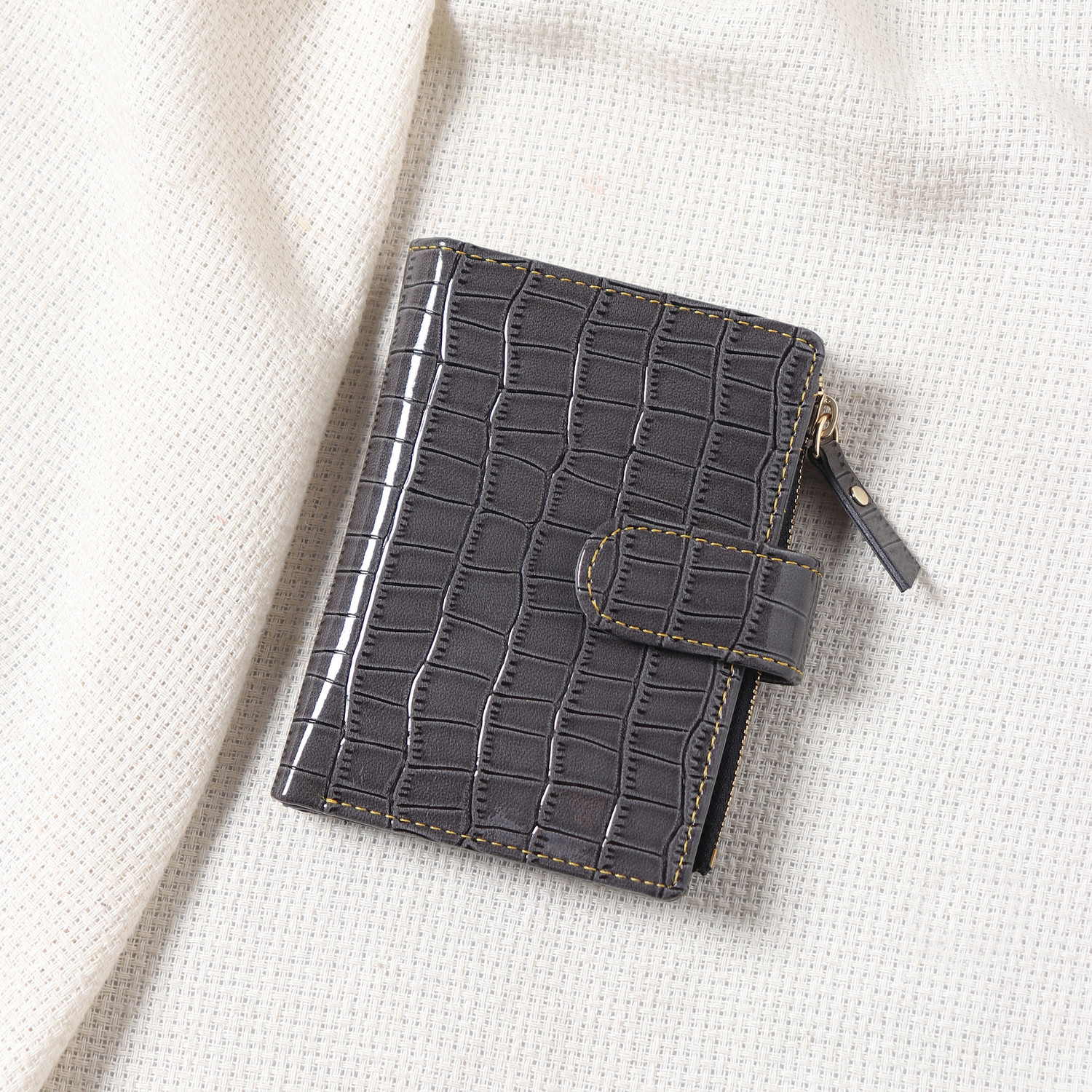 Image of TnW Women Casual Black Artificial Leather Wrist Wallet