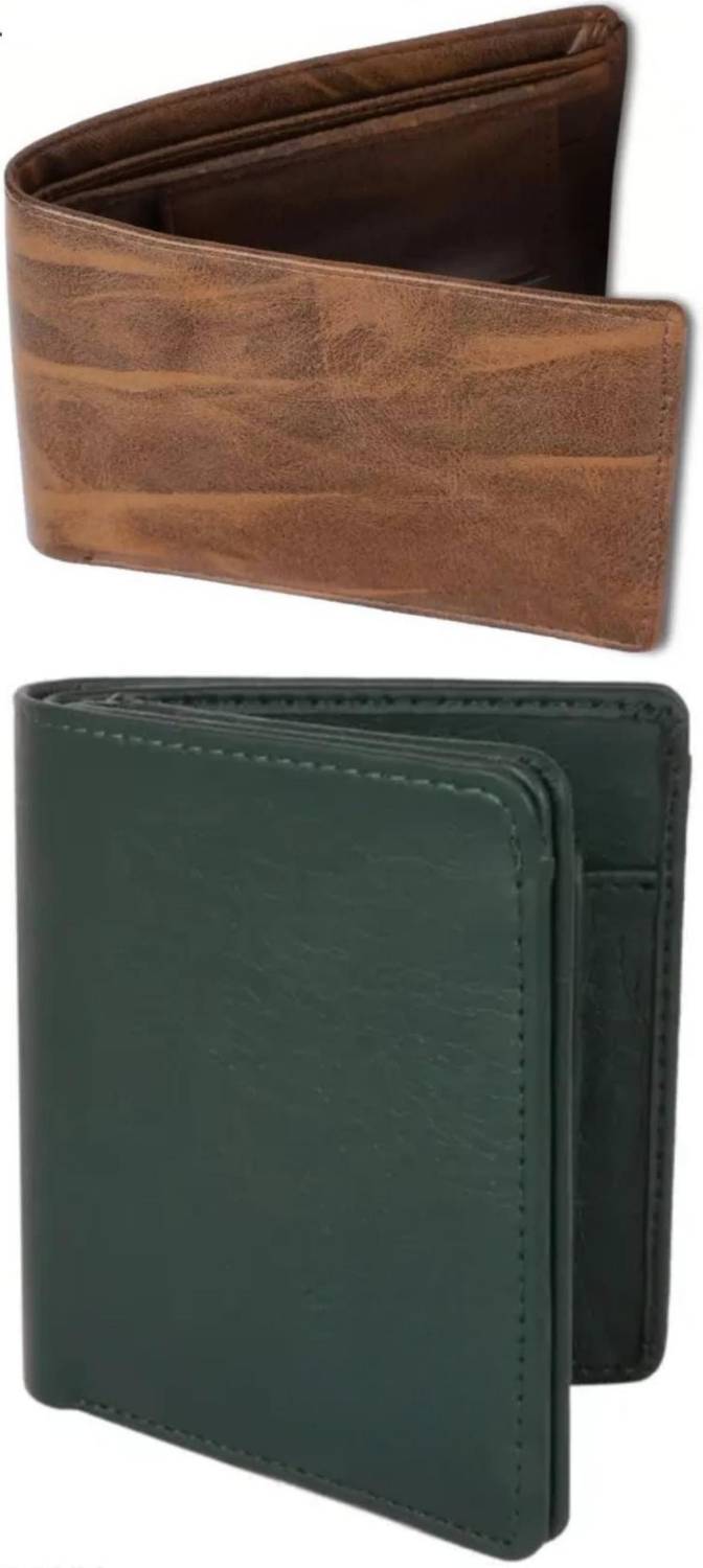 JONFY Men Casual, Evening/Party, Formal, Trendy Brown, Green Artificial Leather Wallet