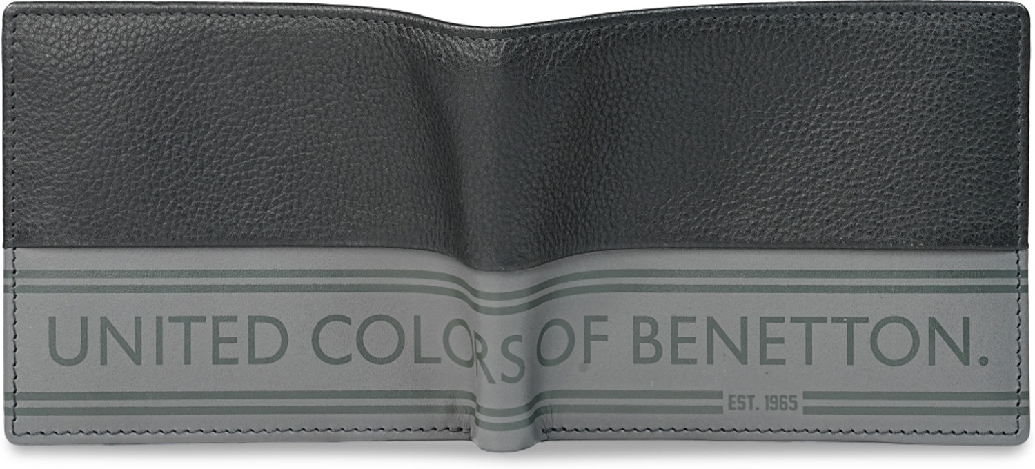 Image of United Colors of Benetton Men Casual, Formal Black Genuine Leather Wallet