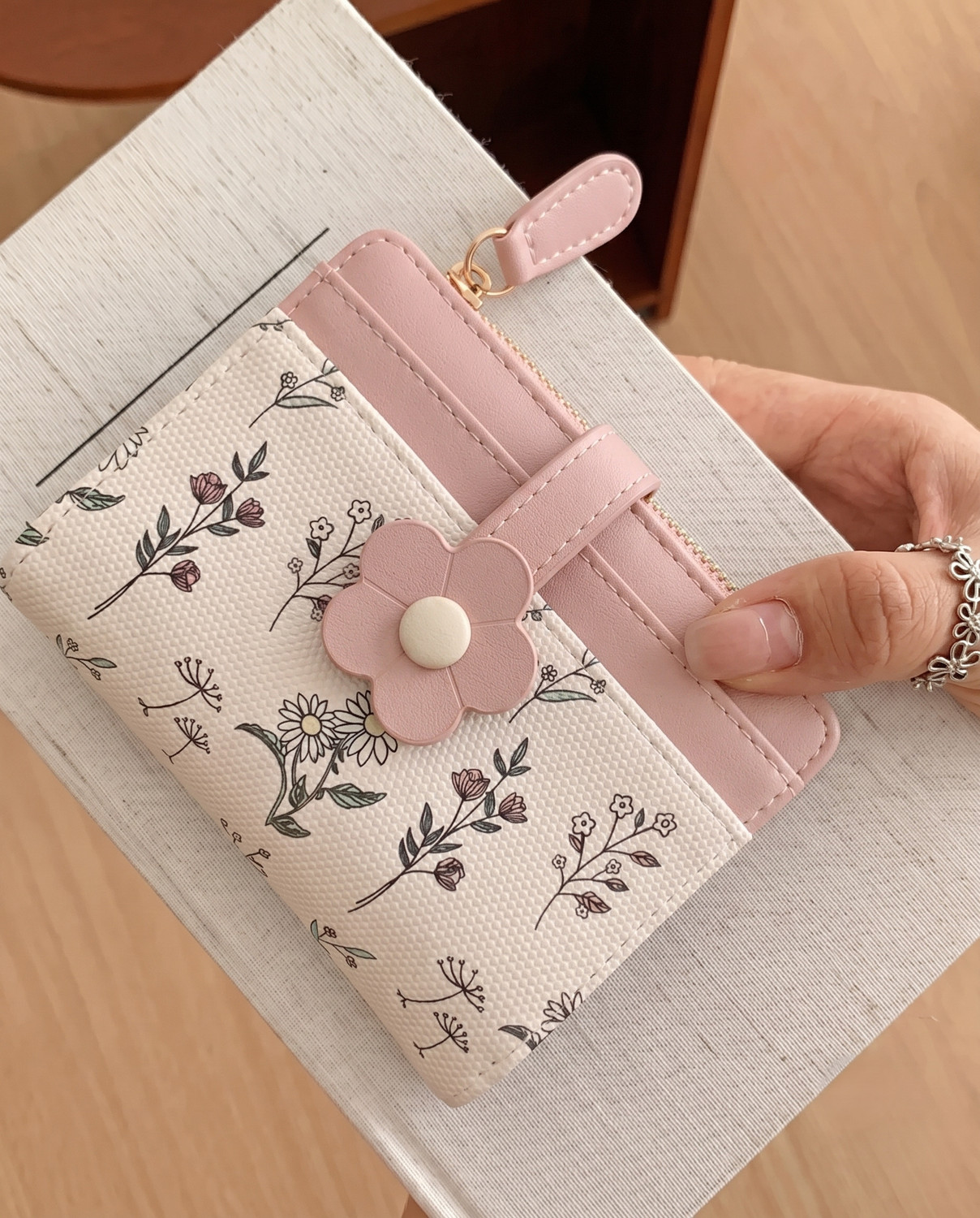 Image of Zlosker Women Casual, Ethnic, Evening /Party, Formal, Travel, Trendy Pink Artificial Leather, Genuine Leather Wallet