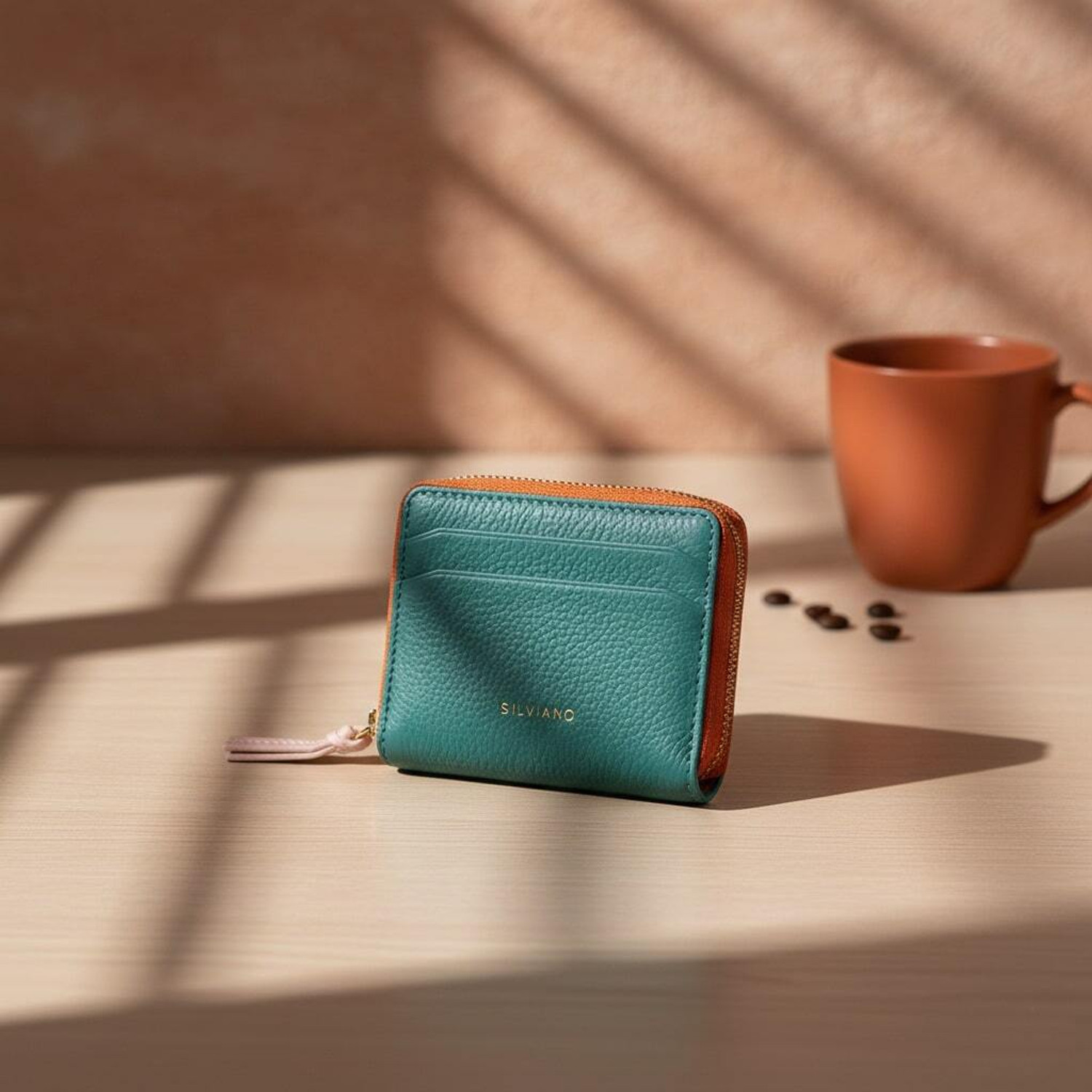 Image of silviano Men & Women Casual, Formal, Evening /Party, Travel Green Genuine Leather Wallet