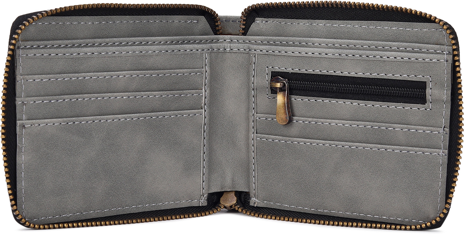 Image of BULLFINCH Men Evening /Party, Trendy Grey Artificial Leather Wallet