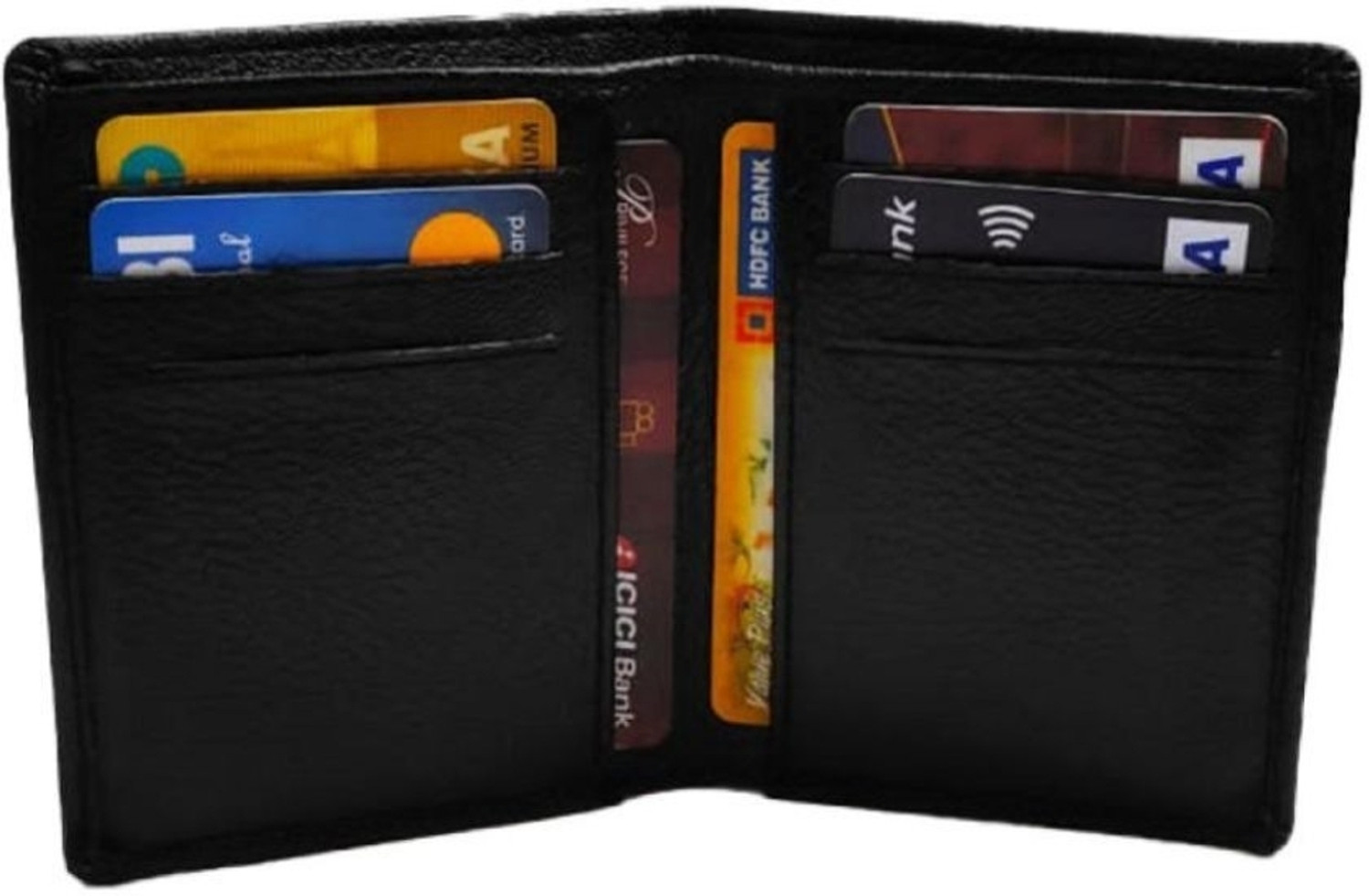 Image of Rural Craft Men Black Artificial Leather Card Holder