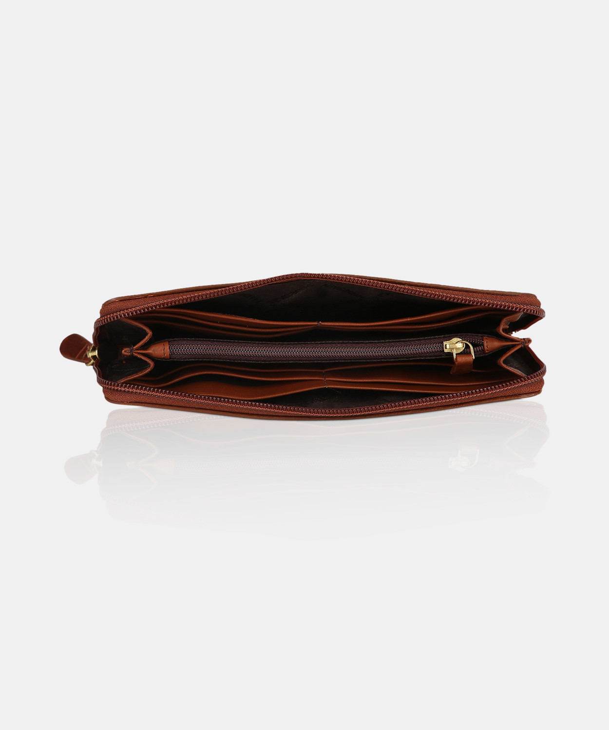 Image of HIDESIGN Women Tan Genuine Leather Wallet