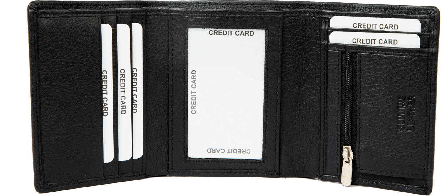 Image of Landmine Men Trendy, Formal Black Genuine Leather Wallet
