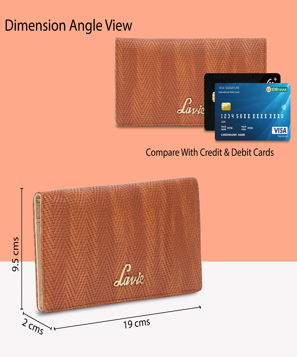 Image of LAVIE Women Casual Tan Artificial Leather Wallet