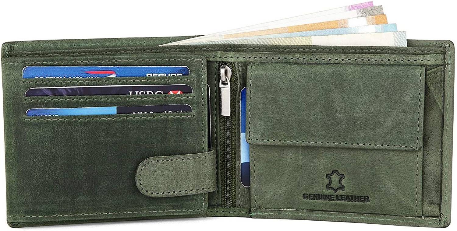 WILDHORN Men Green Leather Wallet - Image 3